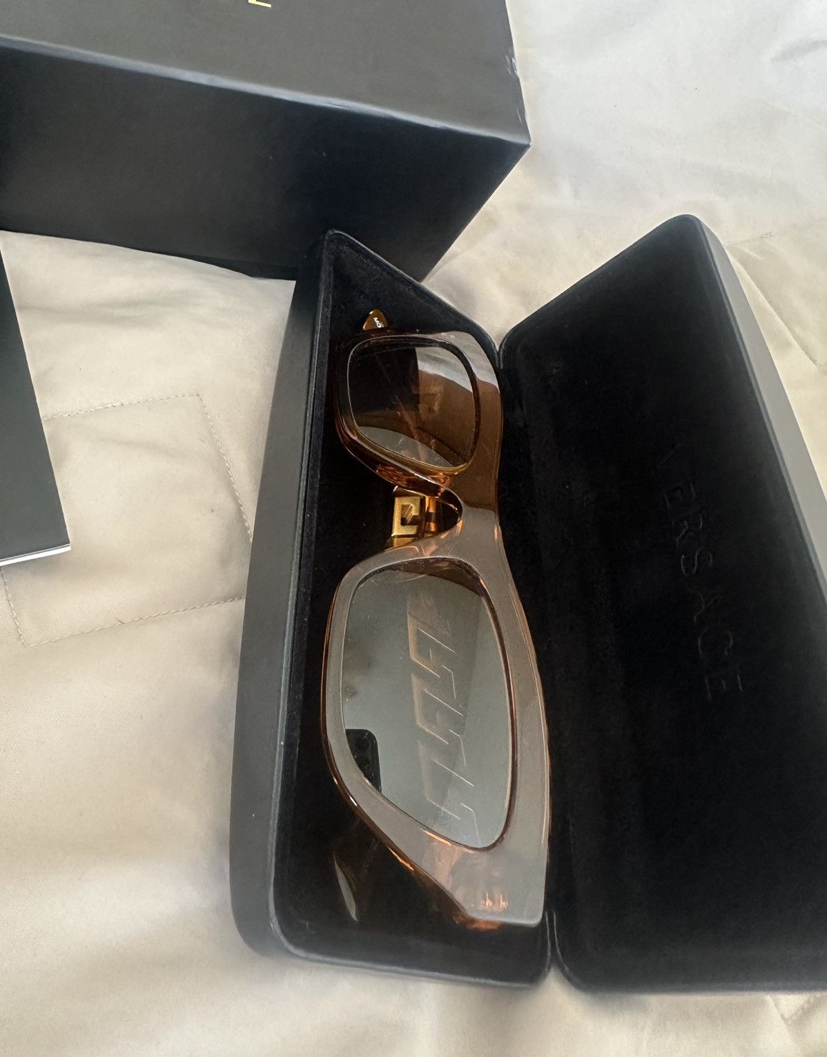 Versace Versace 4419 Amber Sunglasses – Box & Case Size ONE SIZE - 3 Thumbnail
