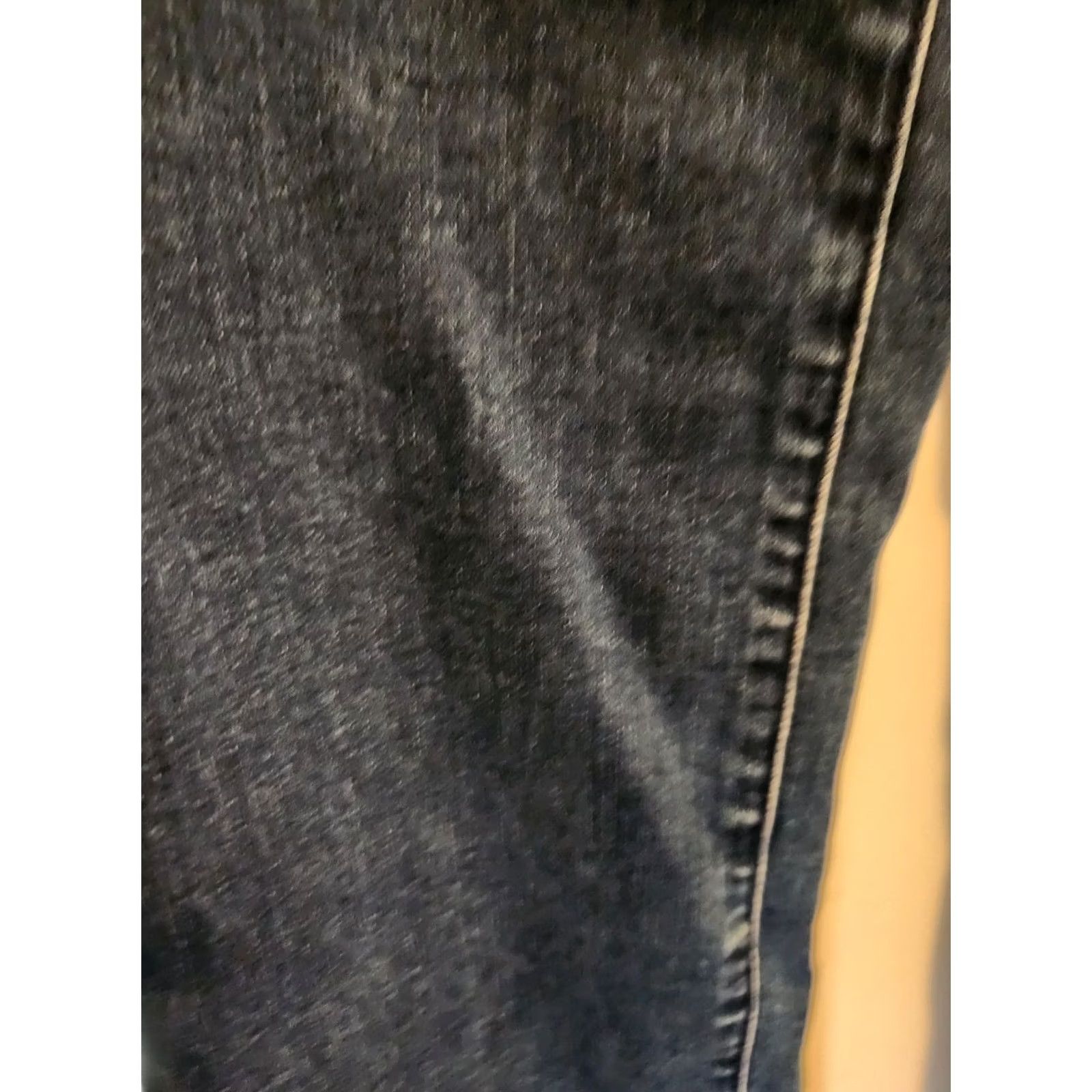 Denime DG2 Diane Gilman Blue Denim Stretchy Straight Leg Jeans 12 Petite Womens Jeans Size 34" / US 12 / IT 48 - 4 Thumbnail