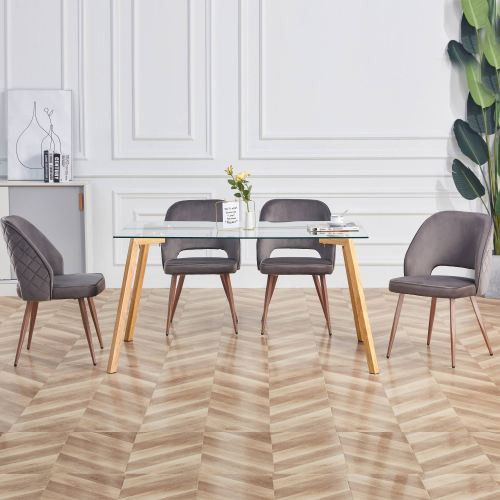Designer × Homemade Glass Dining Table Modern Minimalist Rectangular for 4-6 wi Size US L / EU 52-54 / 3 - 2 Thumbnail