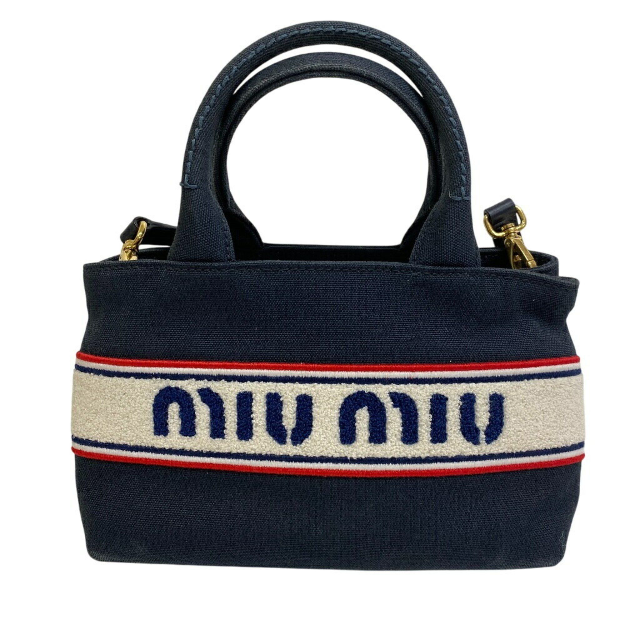 Miu Miu Miumiu 5Ba253 Shoulder Bag Handbag Women's Navy in Blue