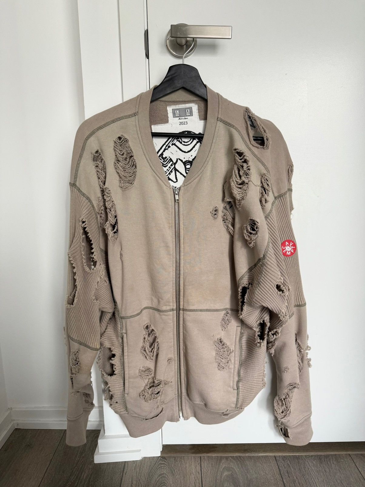Cav Empt CAV EMPT PLAGUE WIDE RIB CUT ZIP SWEATER Size US M / EU 48-50 / 2 - 1 Thumbnail