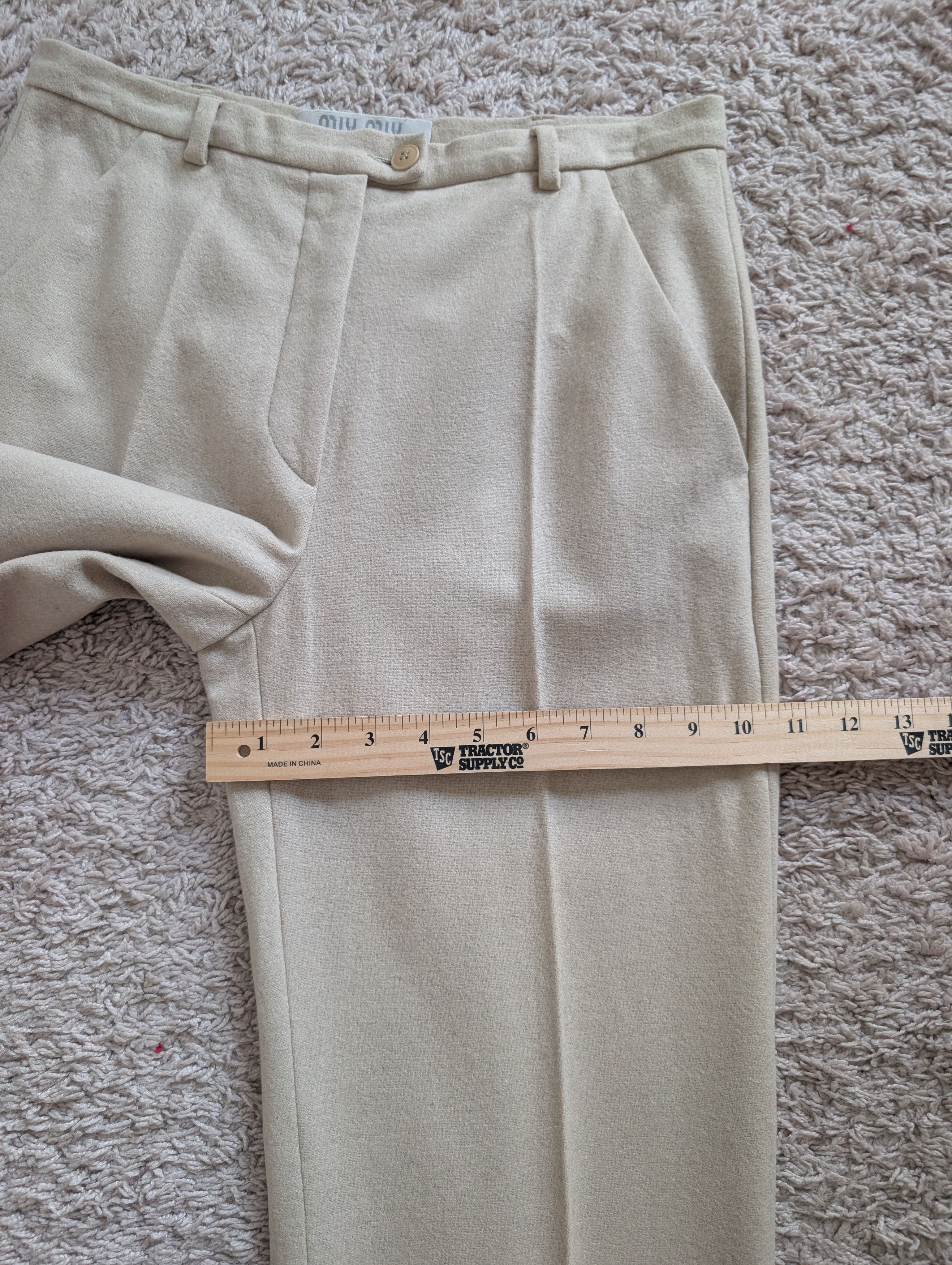 Miu Miu RARE Archival MIU MIU Vintage 90s Tailored Wool Trousers. Size 27" / US 4 / IT 40 - 7 Thumbnail