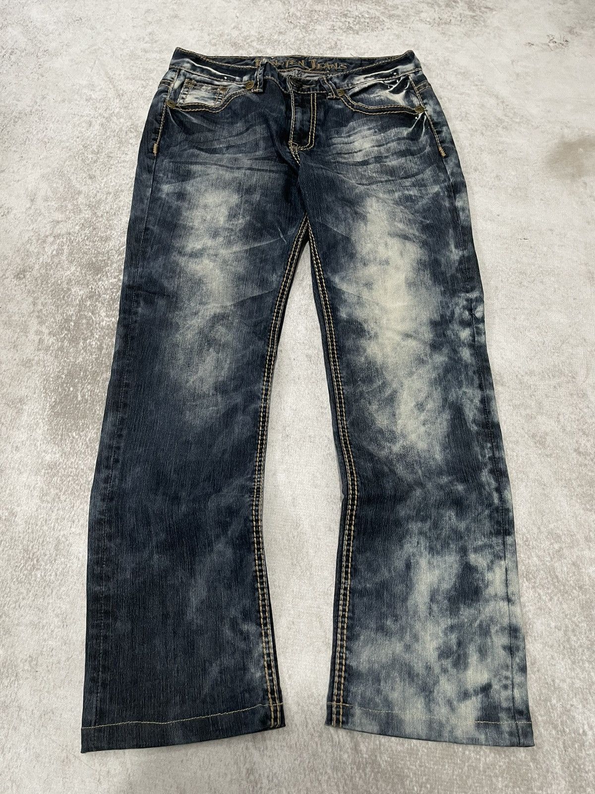 Hysteric Glamour × If Six Was Nine × Le Grande Bleu (L.G.B.) 2000s hangten japan bootcut acid wash denim Y2k style Size US 30 / EU 46 - 1 Thumbnail