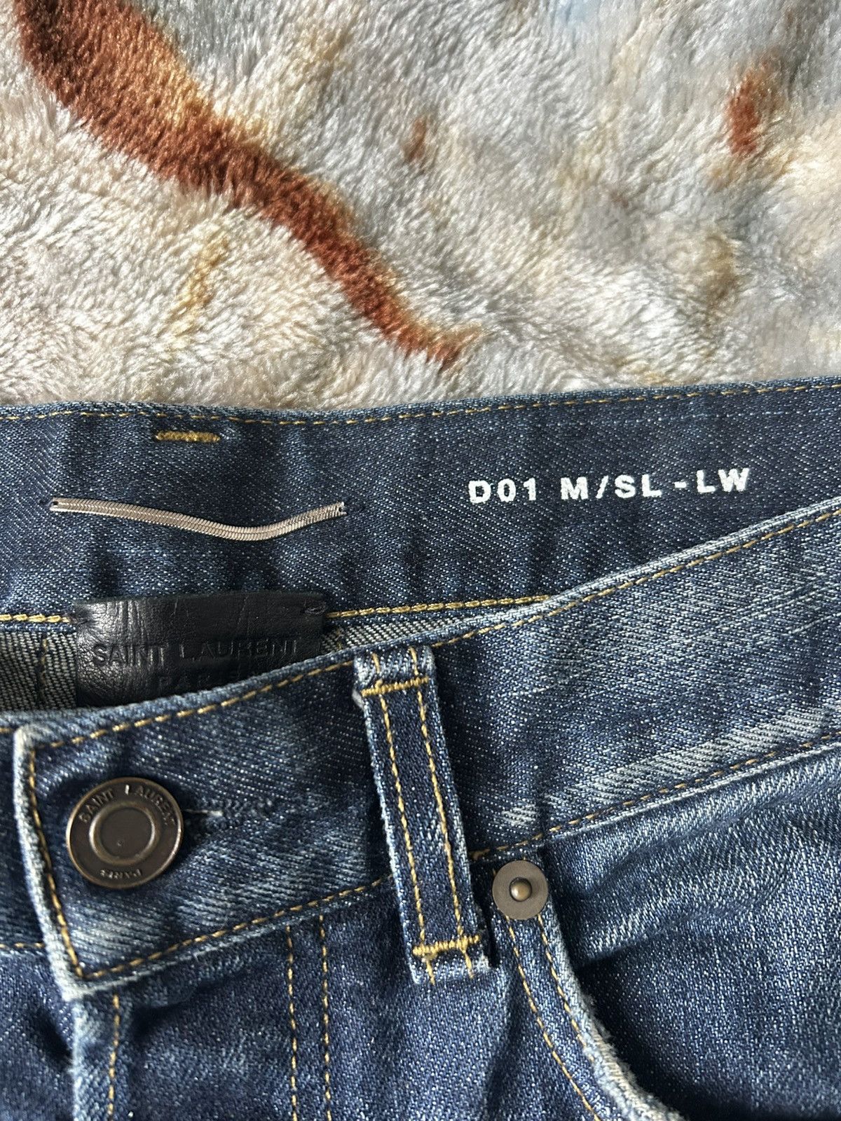 Saint Laurent Paris × Yves Saint Laurent YSL D01 M/SL-LW Size US 30 / EU 46 - 2 Thumbnail
