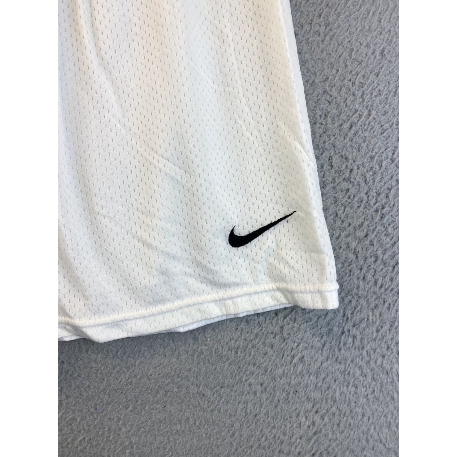 Nike Nike Men's Athletic Shorts M White Black Sports Gym Cross Training Running Jersey 85-5 Size US 31 - 2 Thumbnail