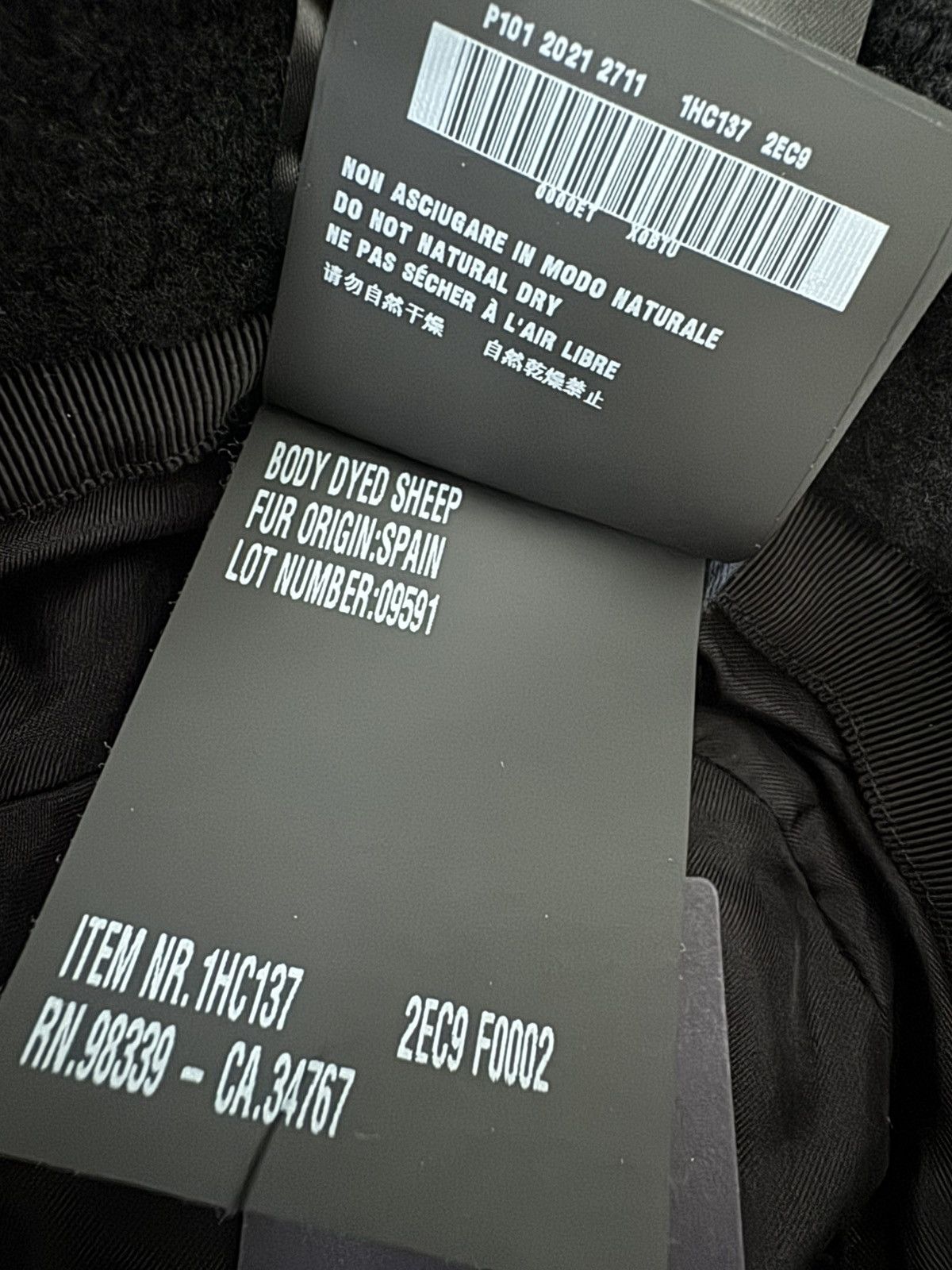 Prada Prada Shearling bucket hat black S Size ONE SIZE - 9 Thumbnail