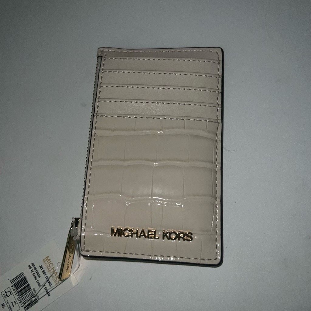Michael Kors Michael Kors Jet Set Travel Cream Card Case Size ONE SIZE - 5 Thumbnail