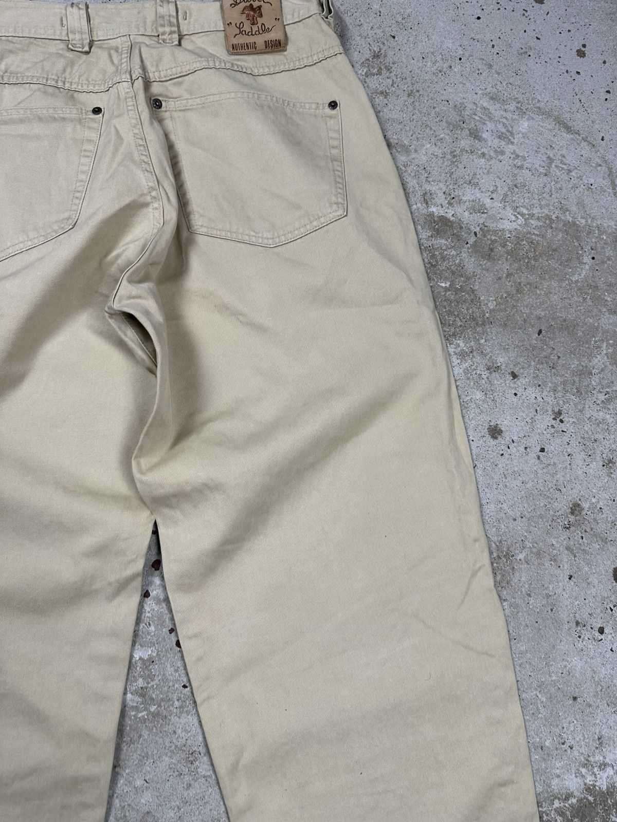 Diesel Vintage 90s Diesel Paddle Beige Baggy Denim Jeans Size US 32 / EU 48 - 13 Thumbnail