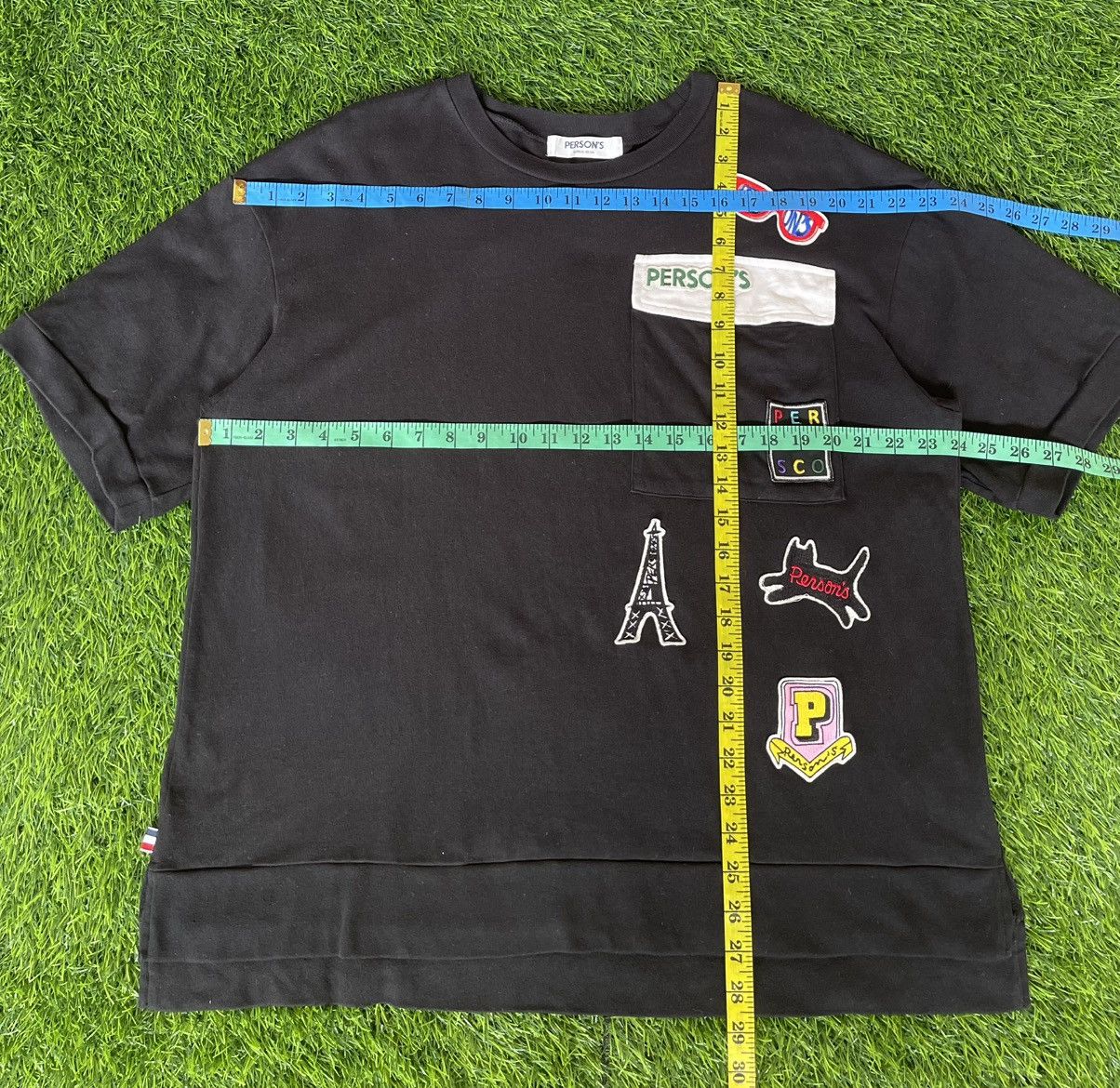 PERSON'S Rare🔥PERSON’S🔥Patches Design Pocket Tshirt Size US XL / EU 56 / 4 - 12 Thumbnail