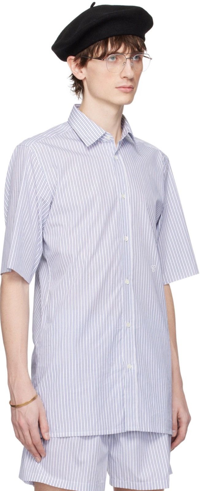 Maison Margiela Maison Margiela Striped Buttoned Shirt Size US S / EU 44-46 / 1 - 3 Thumbnail