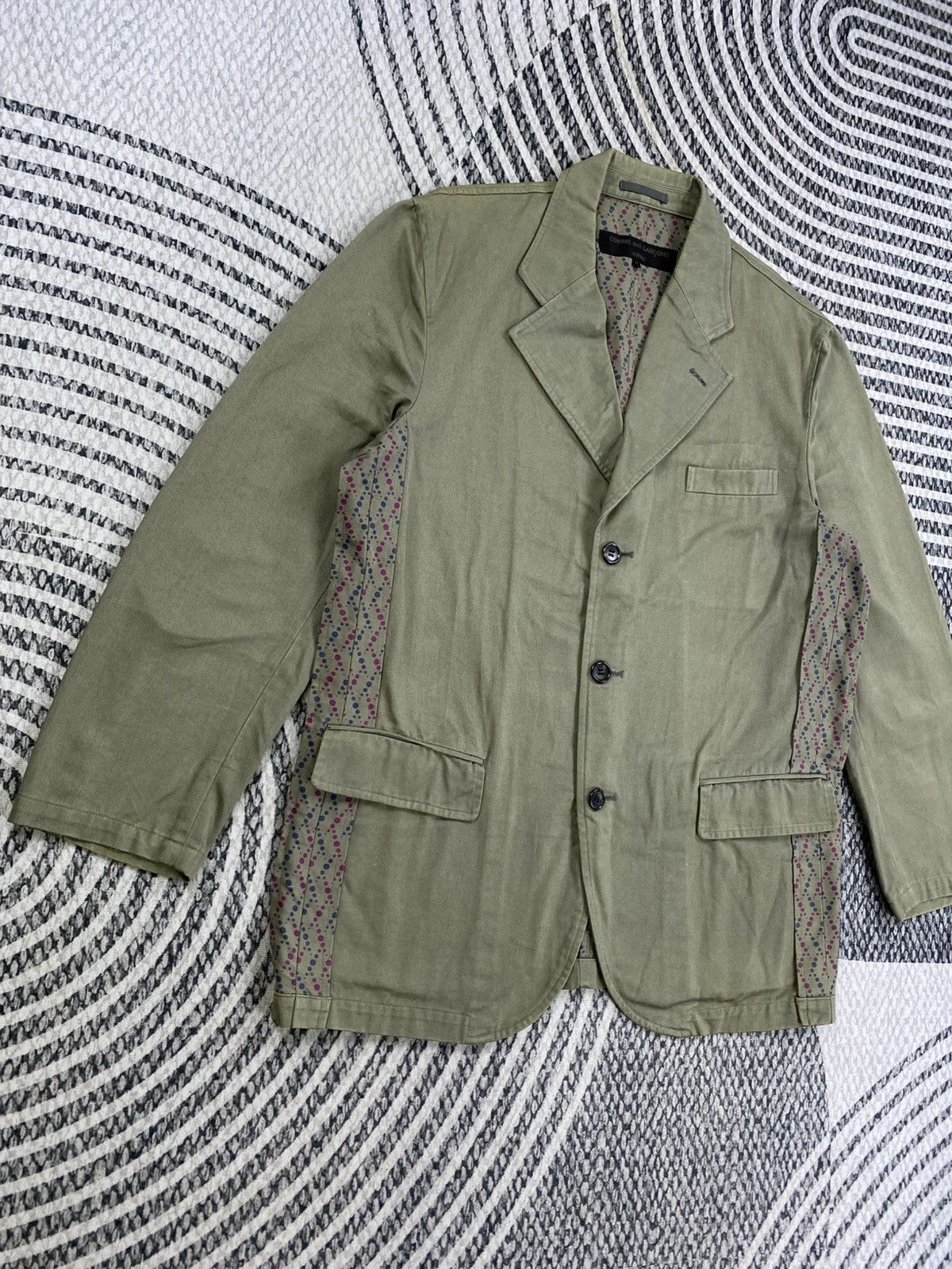 Comme des Garcons Homme 🔥Commes Des Garcons Homme Double Collar Jacket Size US M / EU 48-50 / 2 - 3 Thumbnail