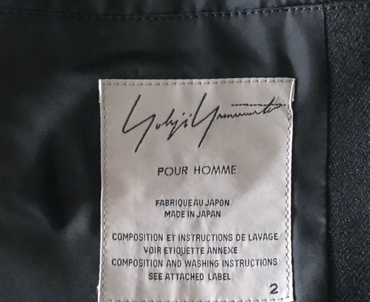 Yohji Yamamoto Yohji Yamamoto 13aw Asymmetric Zip Leather Panel Blazer K4 Size US M / EU 48-50 / 2 - 5 Thumbnail