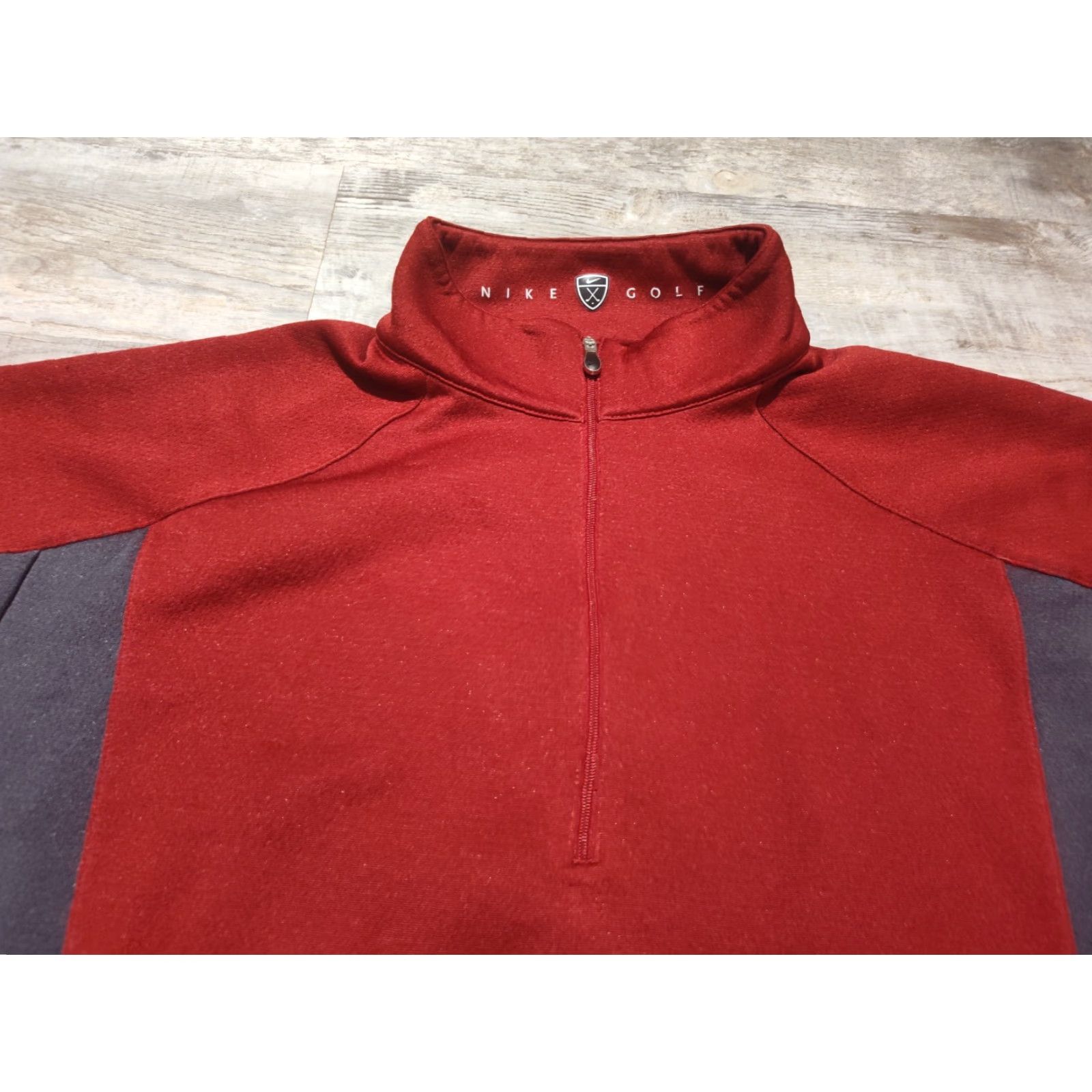 Nike Nike Golf Red Quarter Zip Long Sleeve Pullover Jacket Men’s FITDRY Size L Size US L / EU 52-54 / 3 - 5 Thumbnail