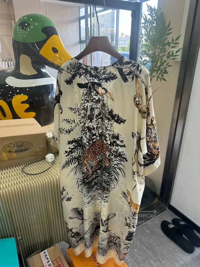 Hermes Hermes Animal print knitted dress Size XS / US 0-2 / IT 36-38 - 1 Thumbnail