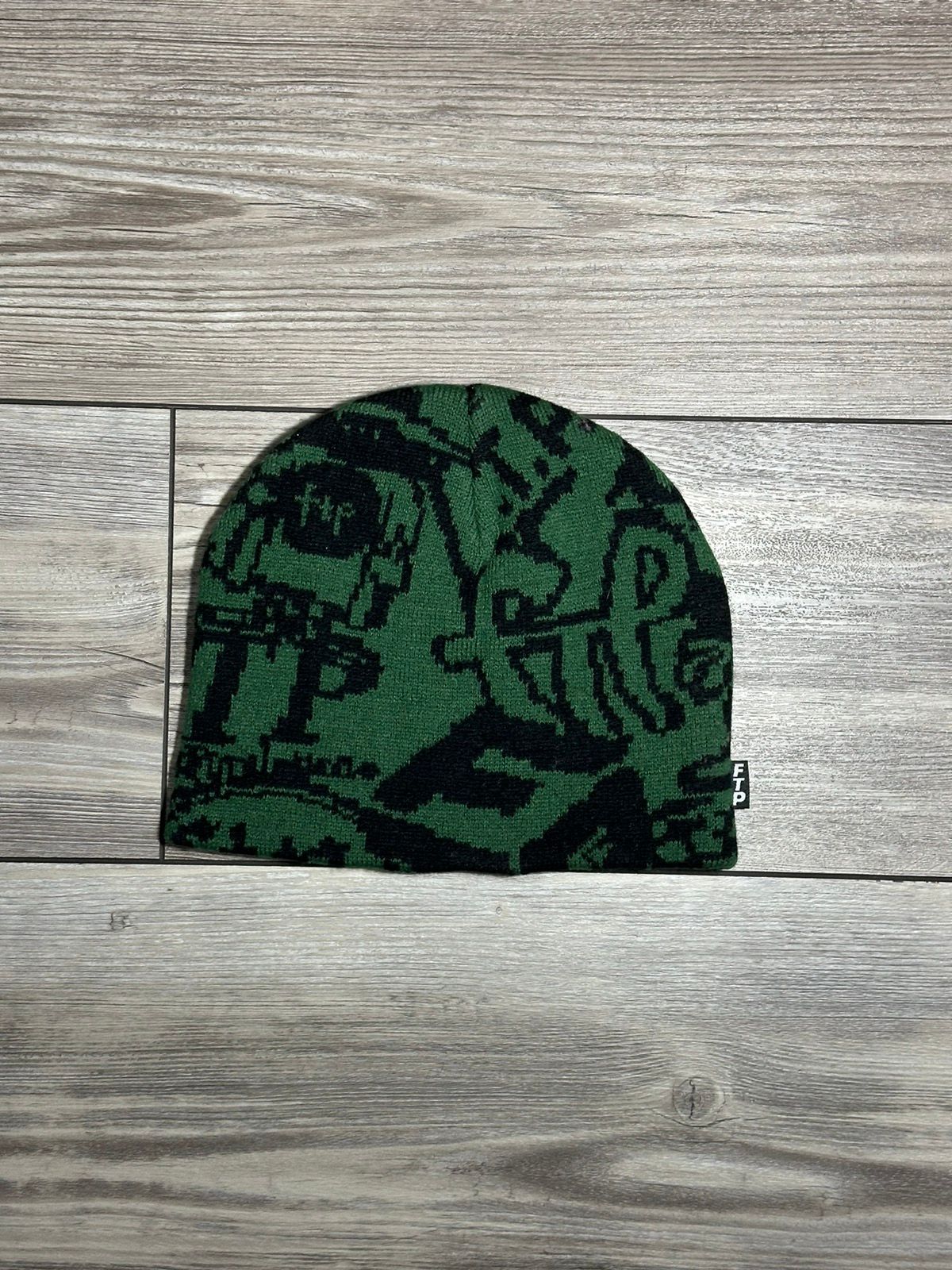 Pre-owned Fuck The Population Ftp Archive Beanie In Green