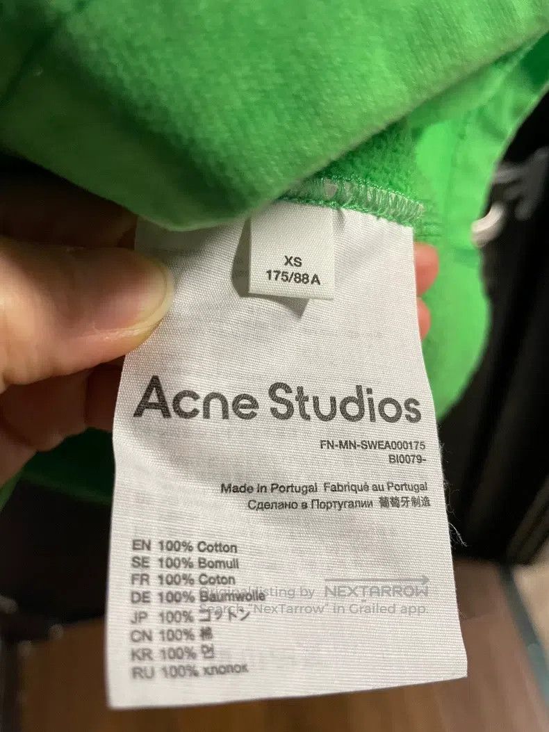 Acne Studios Acne Studios Kelly green hooded pullover super oversized Size XS / US 0-2 / IT 36-38 - 3 Thumbnail