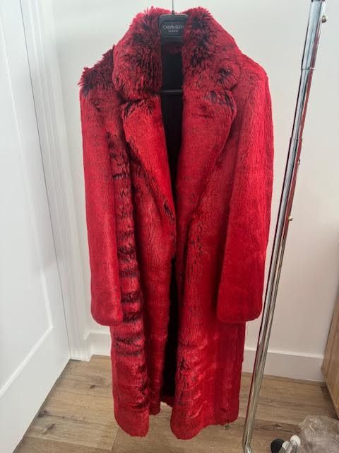Calvin Klein 205W39NYC Calvin Klein 205W39NYC Faux Fur Red coat Size M / US 6-8 / IT 42-44 - 6 Thumbnail
