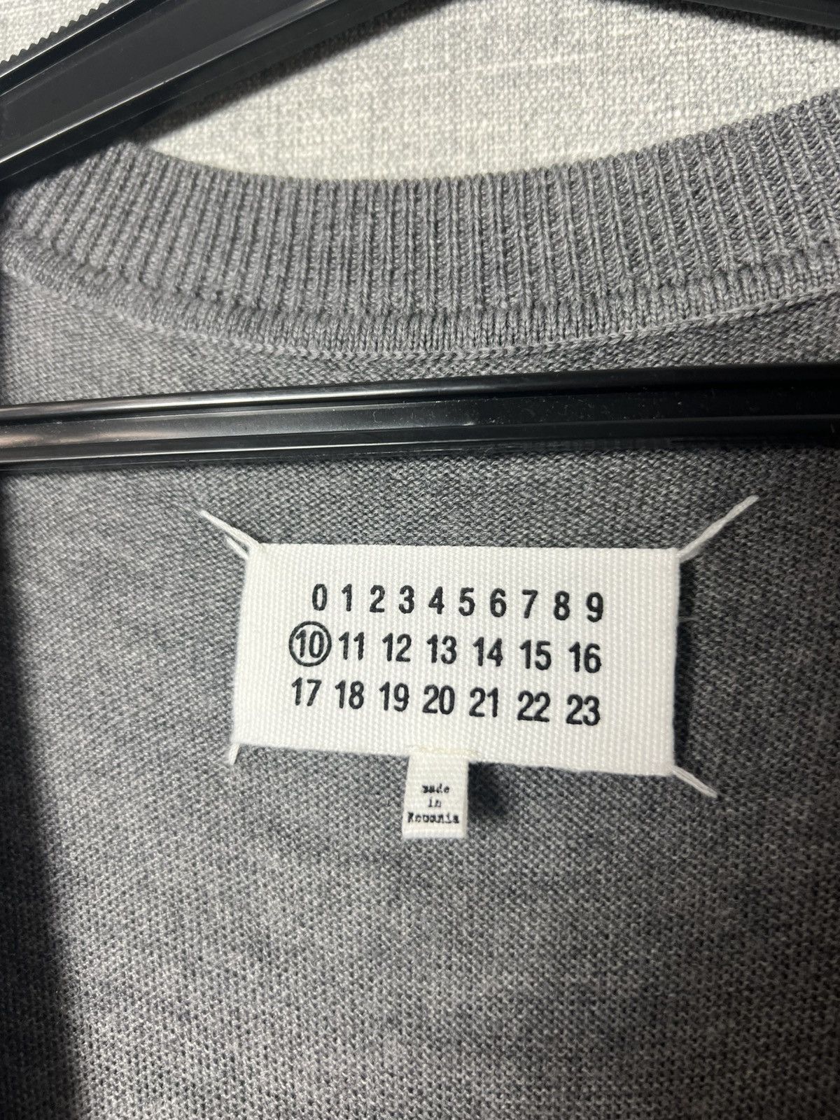 Maison Margiela Maison Margiela Geometric Pattern Wool Cardigan Mens Sweater Size US XL / EU 56 / 4 - 9 Thumbnail
