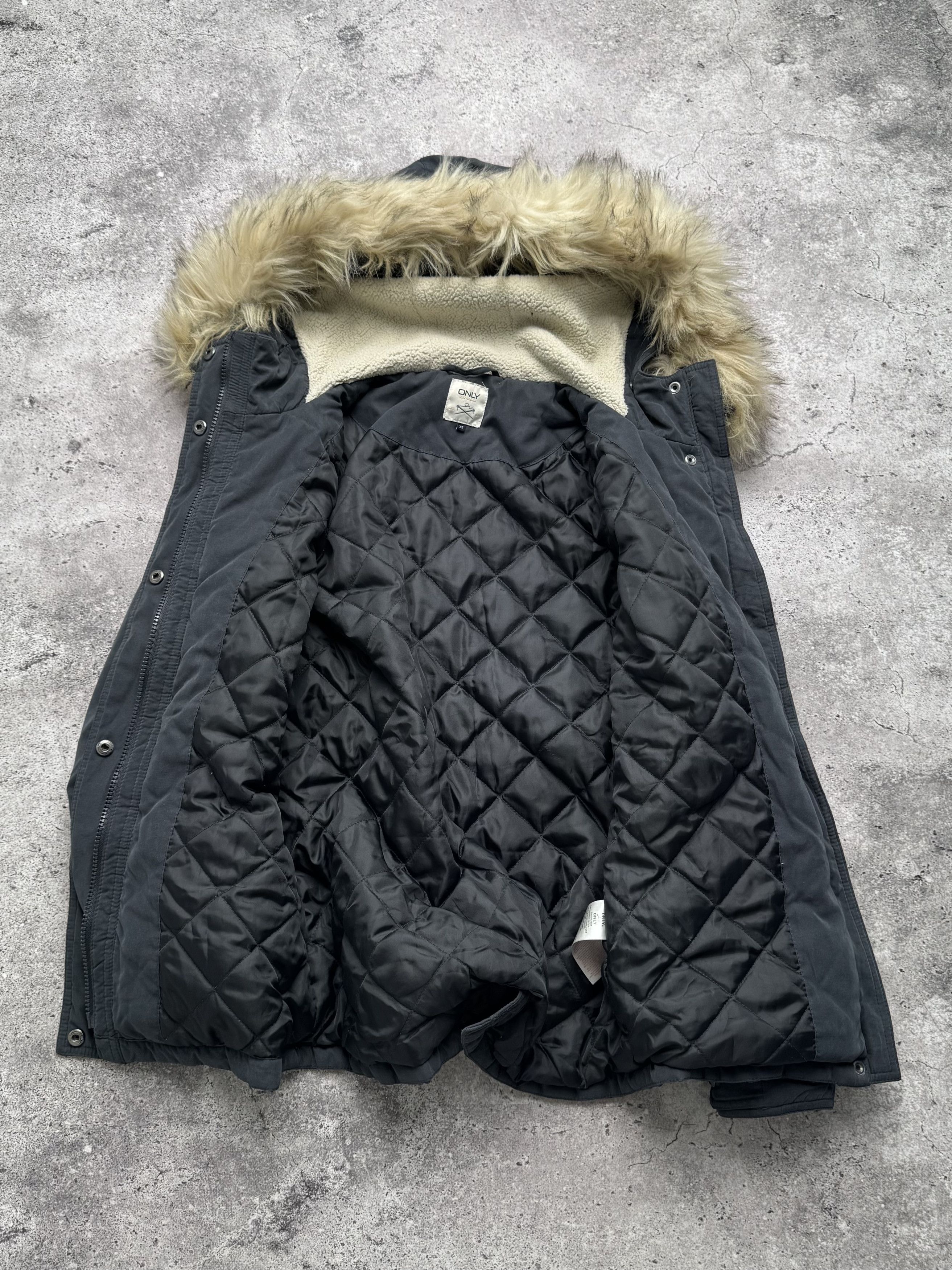 Vintage Vintage Jacket With Faux Fur On The Hood C5(V407) Size XS / US 0-2 / IT 36-38 - 6 Thumbnail