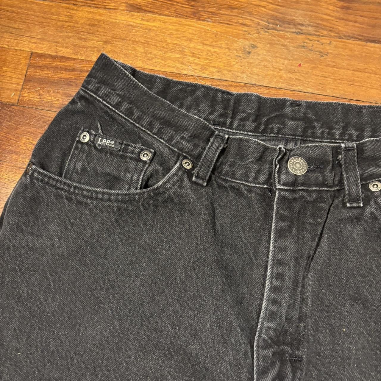 Lee Vintage Black Lee Riders Relaxed Tapered Denim Jeans Size US 30 / EU 46 - 4 Thumbnail