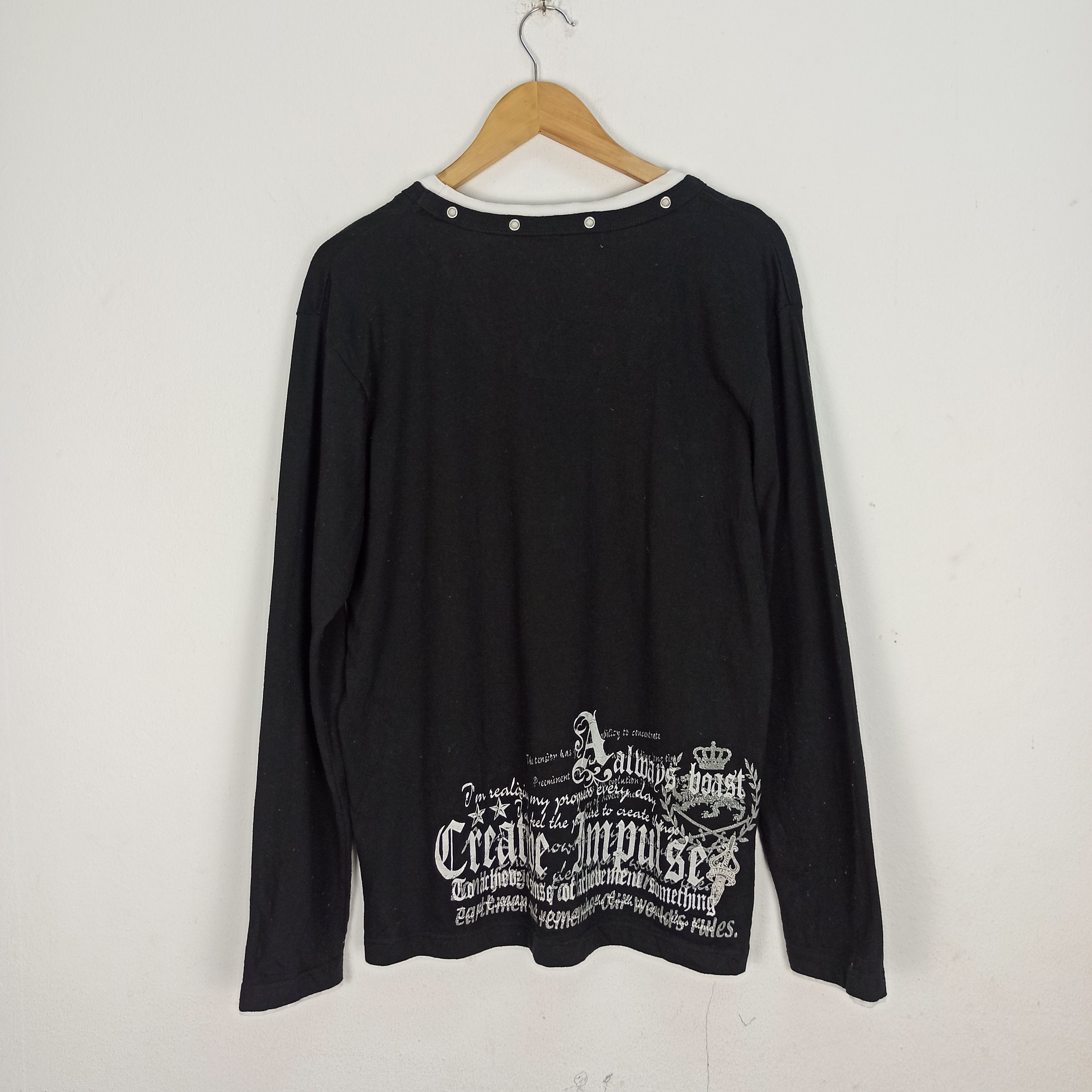 Japanese Brand Poem Euroyal Black Label Japanese Brand LGB Long Sleeve Tees Size US L / EU 52-54 / 3 - 6 Thumbnail