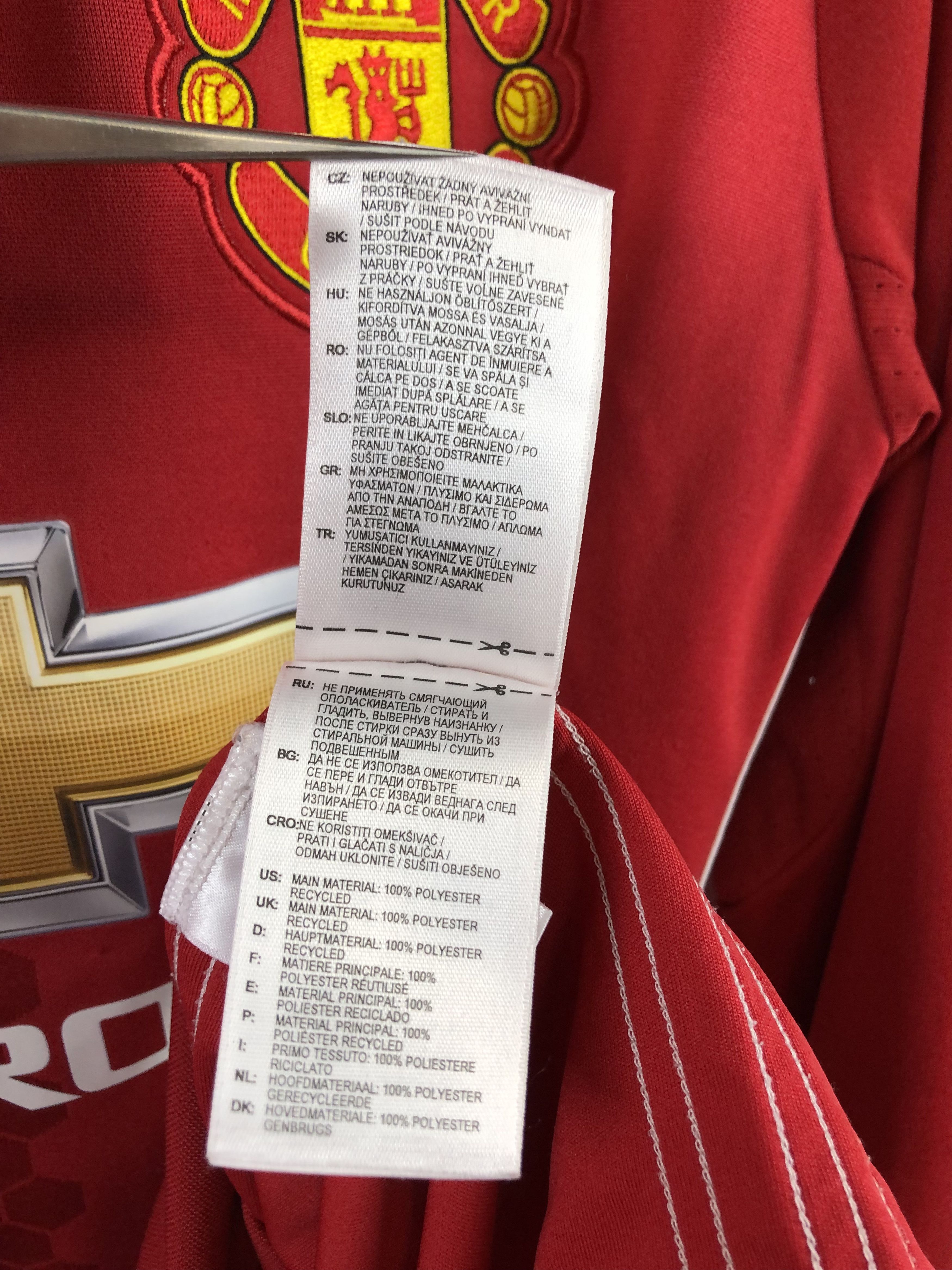 Adidas Manchester United shirt 2016 Soccer Adidas Long Sleeve Size US M / EU 48-50 / 2 - 14 Thumbnail