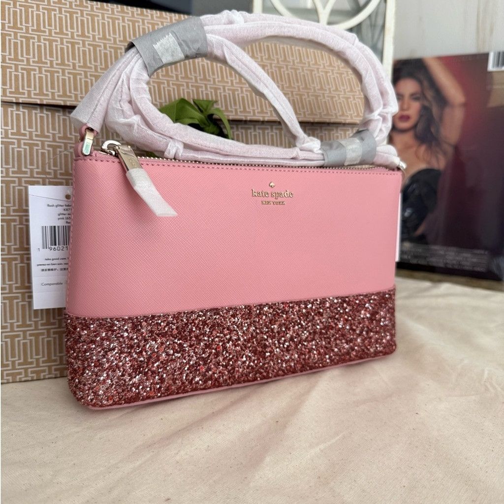 Kate Spade Kate Spade Pink Glitter Crossbody Bag Size ONE SIZE - 1 Thumbnail