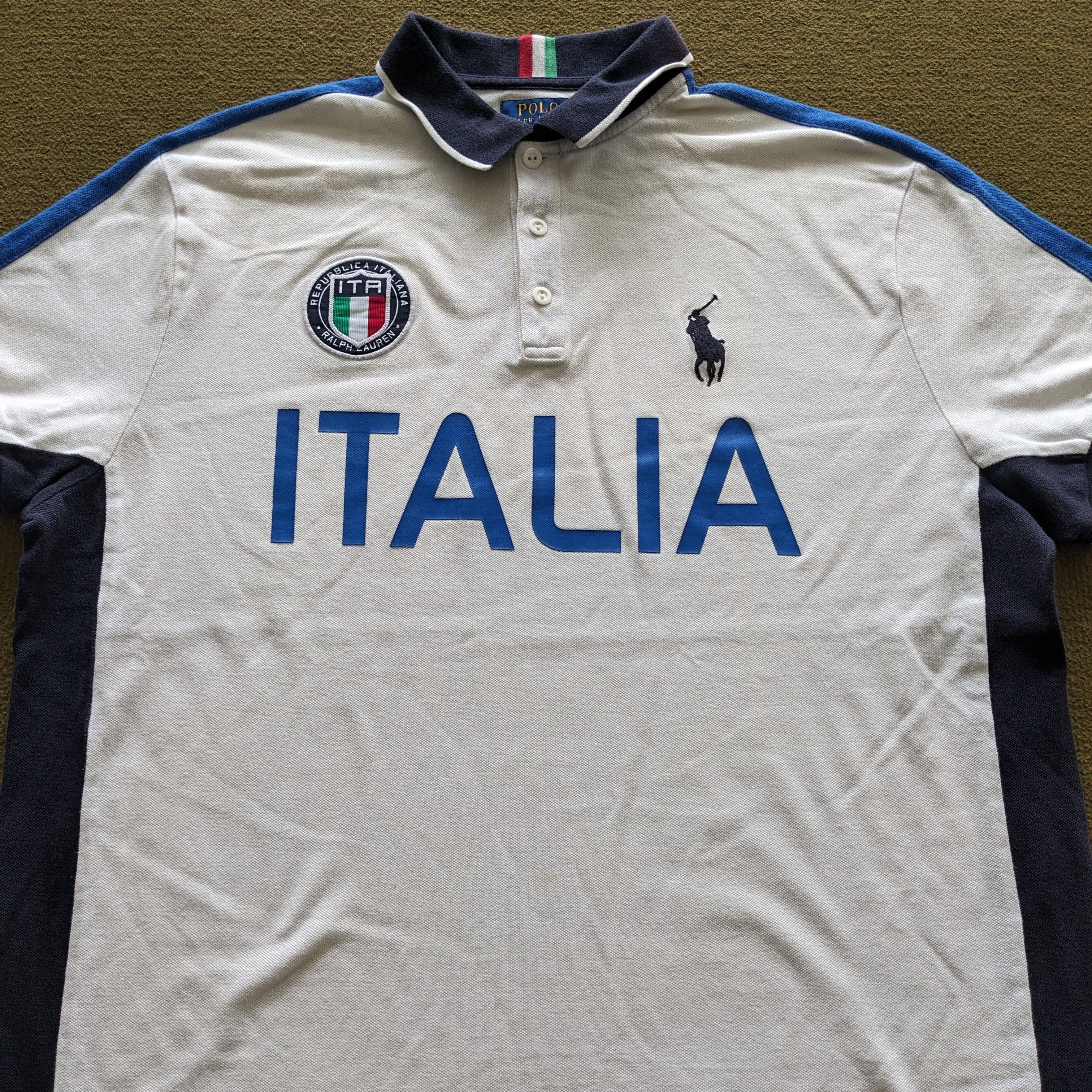 Vintage Vintage ITALIA Polo Ralph Lauren Luxury Brand T-shirt Size US XL / EU 56 / 4 - 2 Thumbnail