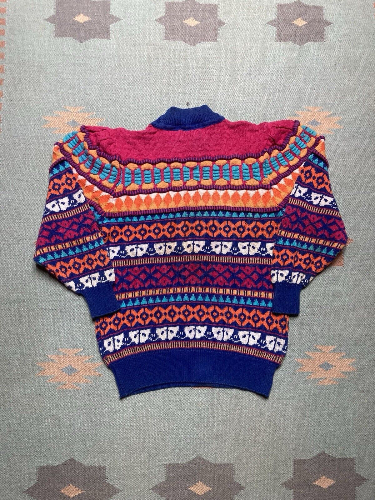 Vintage carducci 3D deep knit sweater coogi cotton pullover womens S Size S / US 4 / IT 40 - 7 Thumbnail