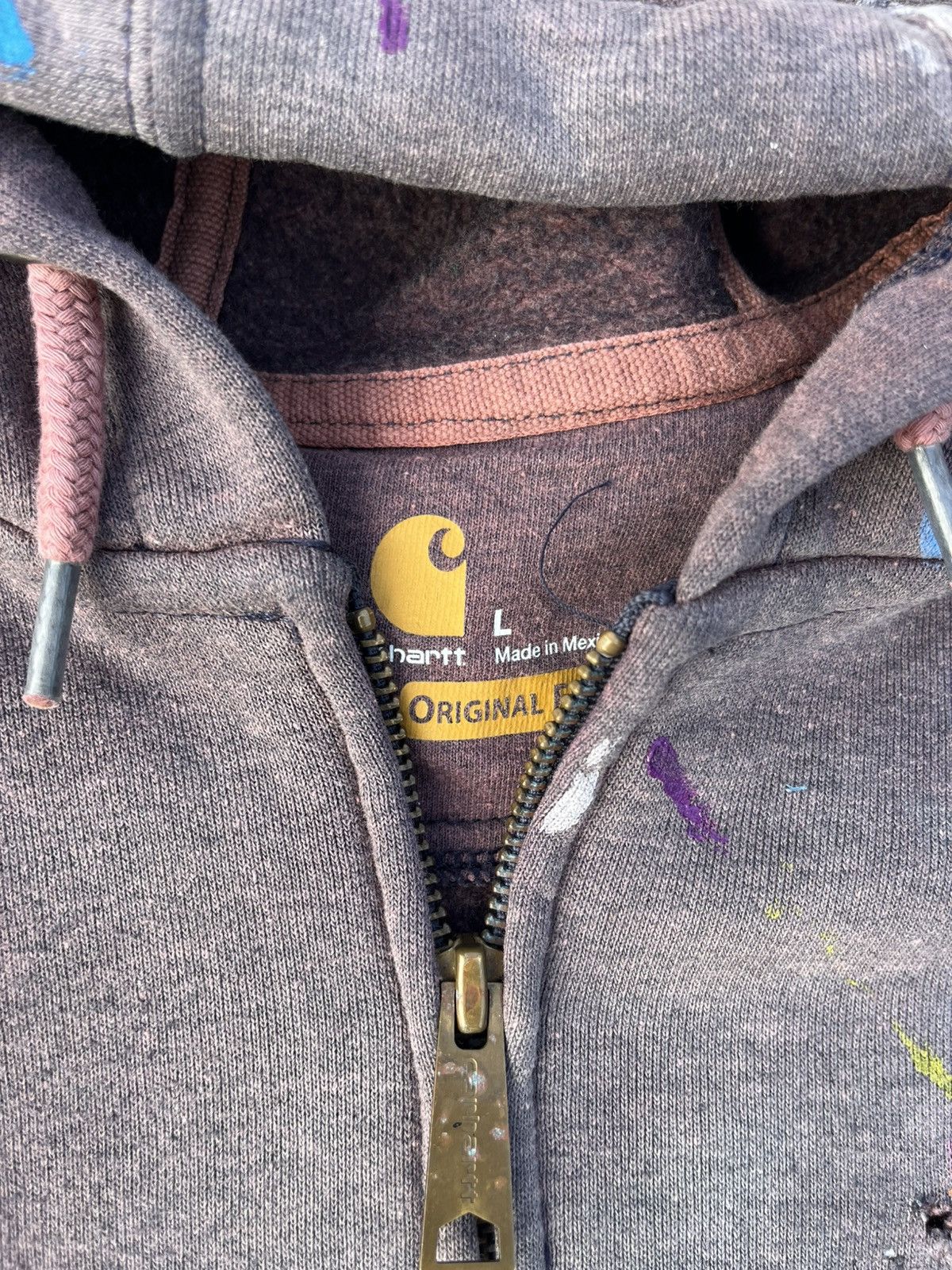 Carhartt Carhartt Hoodie Thrashed Distressed Und Fade Size US L / EU 52-54 / 3 - 6 Thumbnail