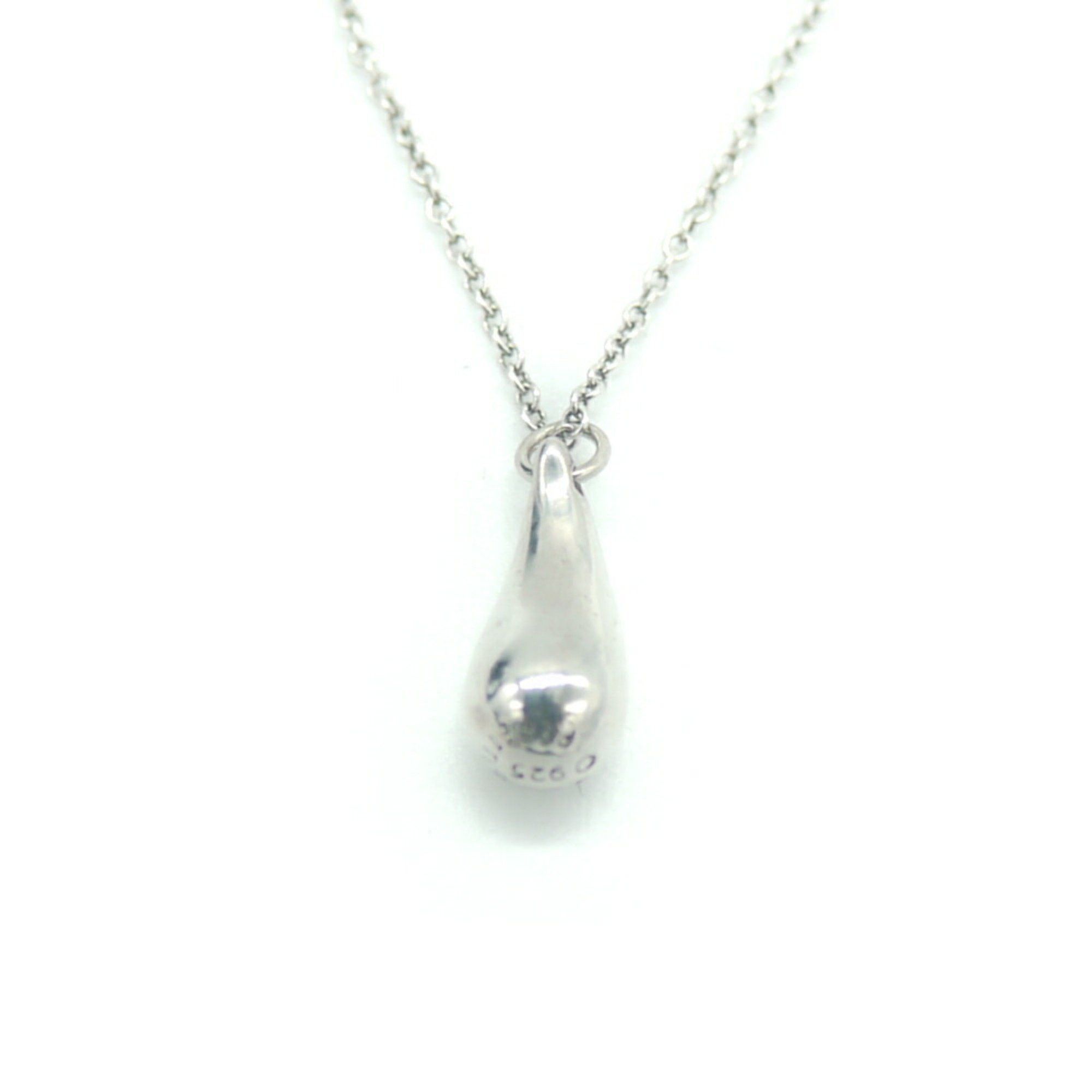 TIFFANY & Co. Tiffany Elle Peretti Teardrop Pendant Necklace Silver 925 Azuki Chain