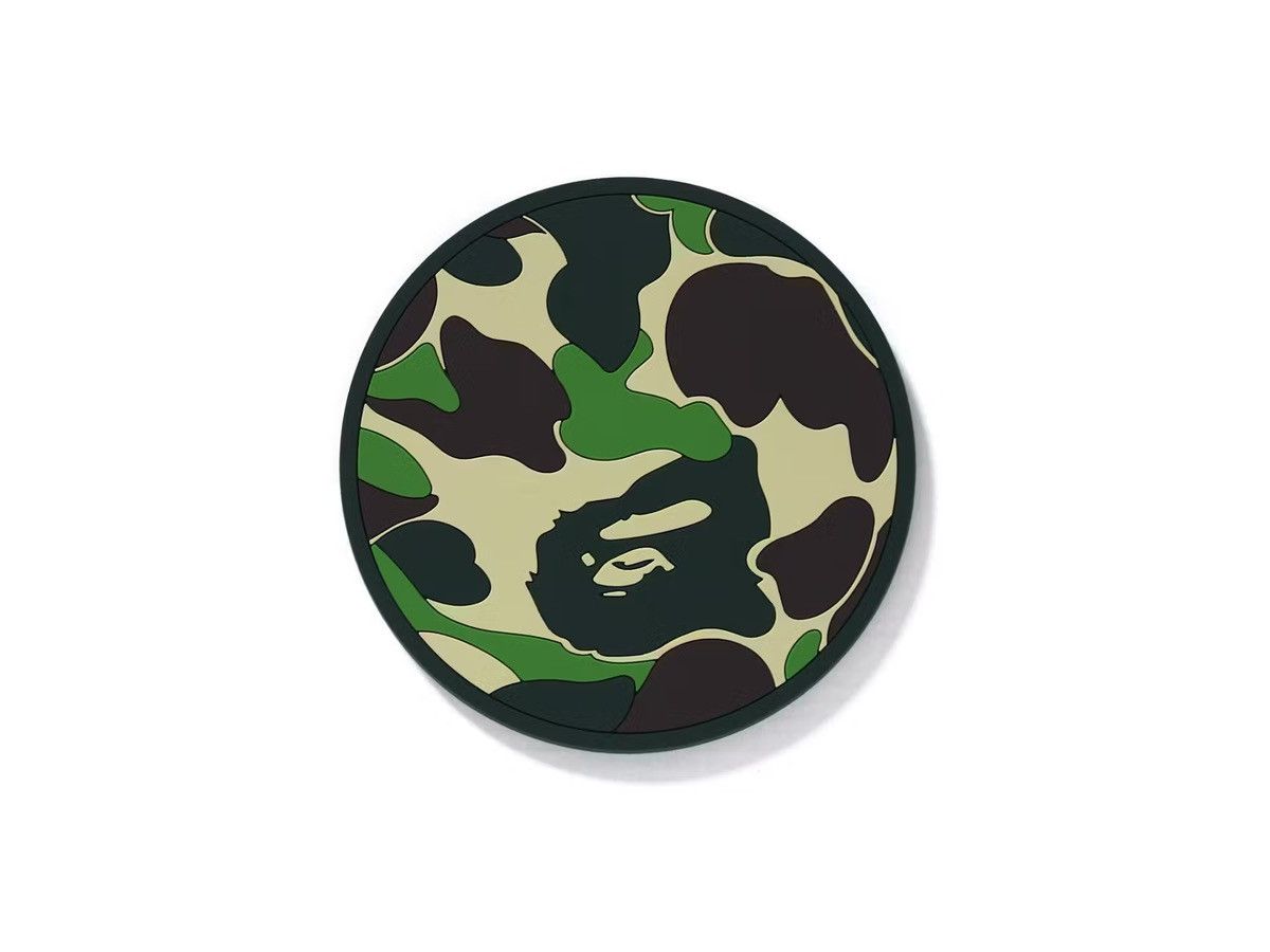 Bape BAPE ABC Camo Rubber Coaster Green Size ONE SIZE - 1 Thumbnail