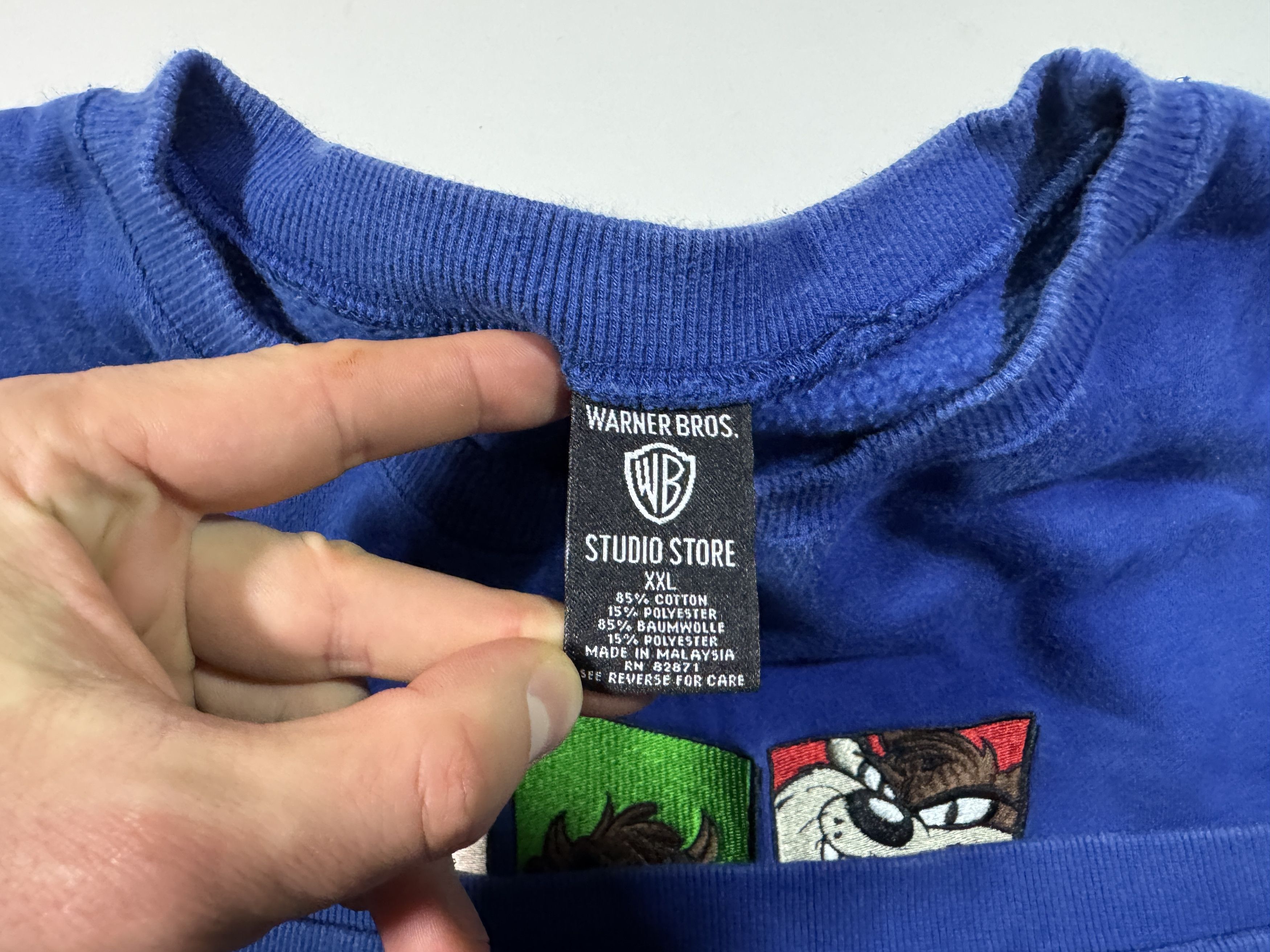 Warner Bros Vintage 1996 Tasmanian Devil Sweatshirt Size US XXL / EU 58 / 5 - 3 Thumbnail