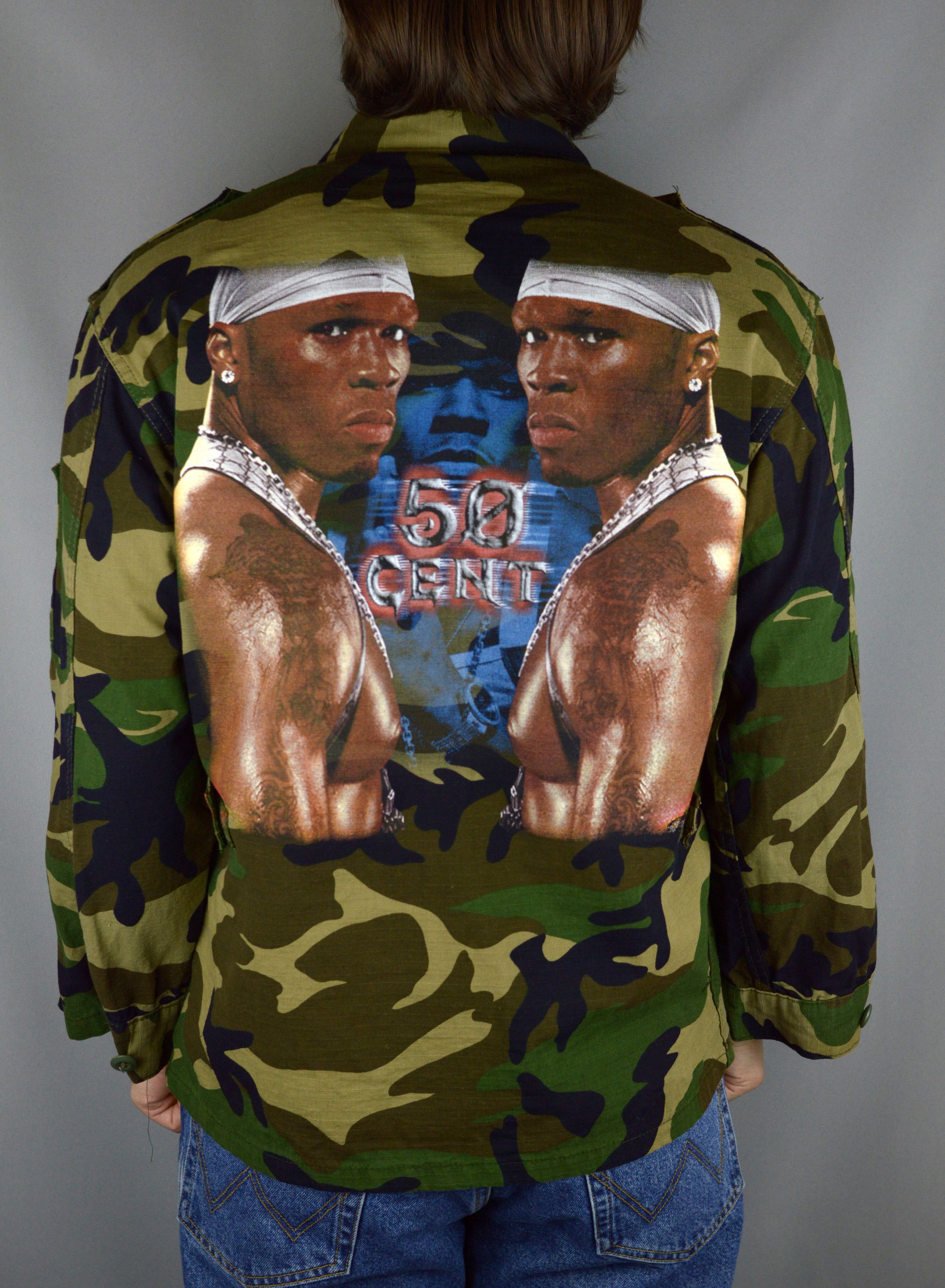 50 Cent × Vintage Vintage 50 cent camo jacket Size US M / EU 48-50 / 2 - 1 Thumbnail