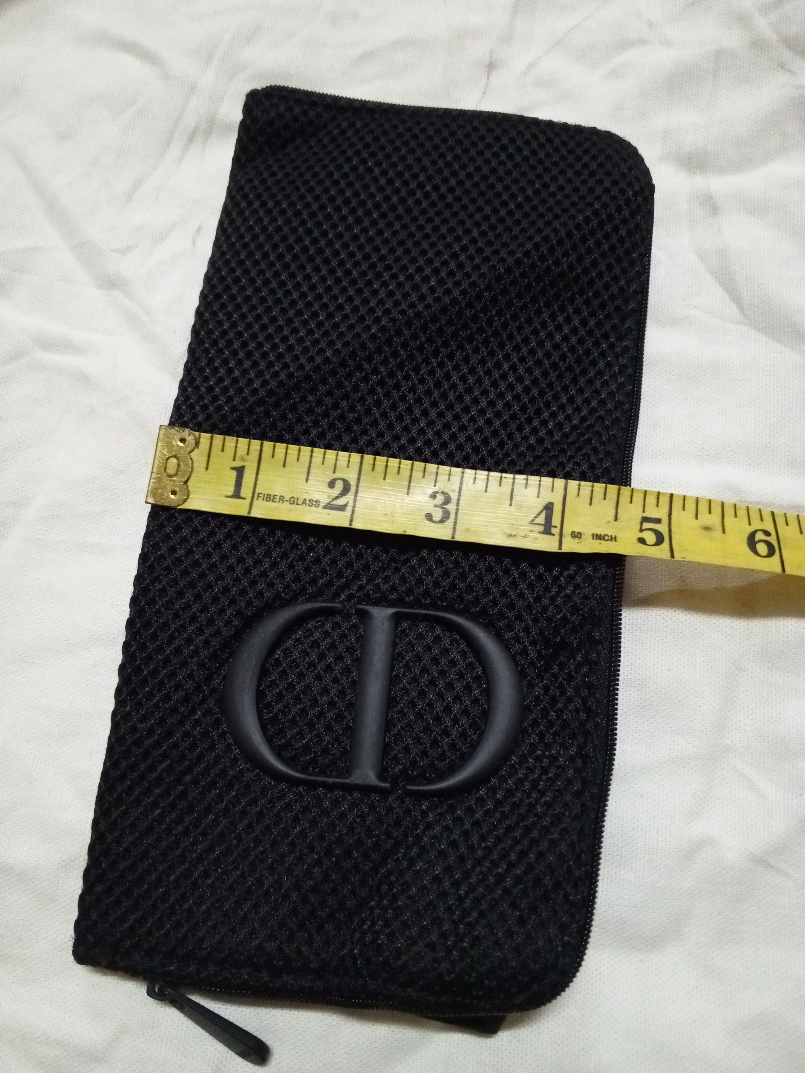Dior Christian Dior Brush Holder Mesh Pouch Black Logo 12×23×1cm Size ONE SIZE - 12 Thumbnail