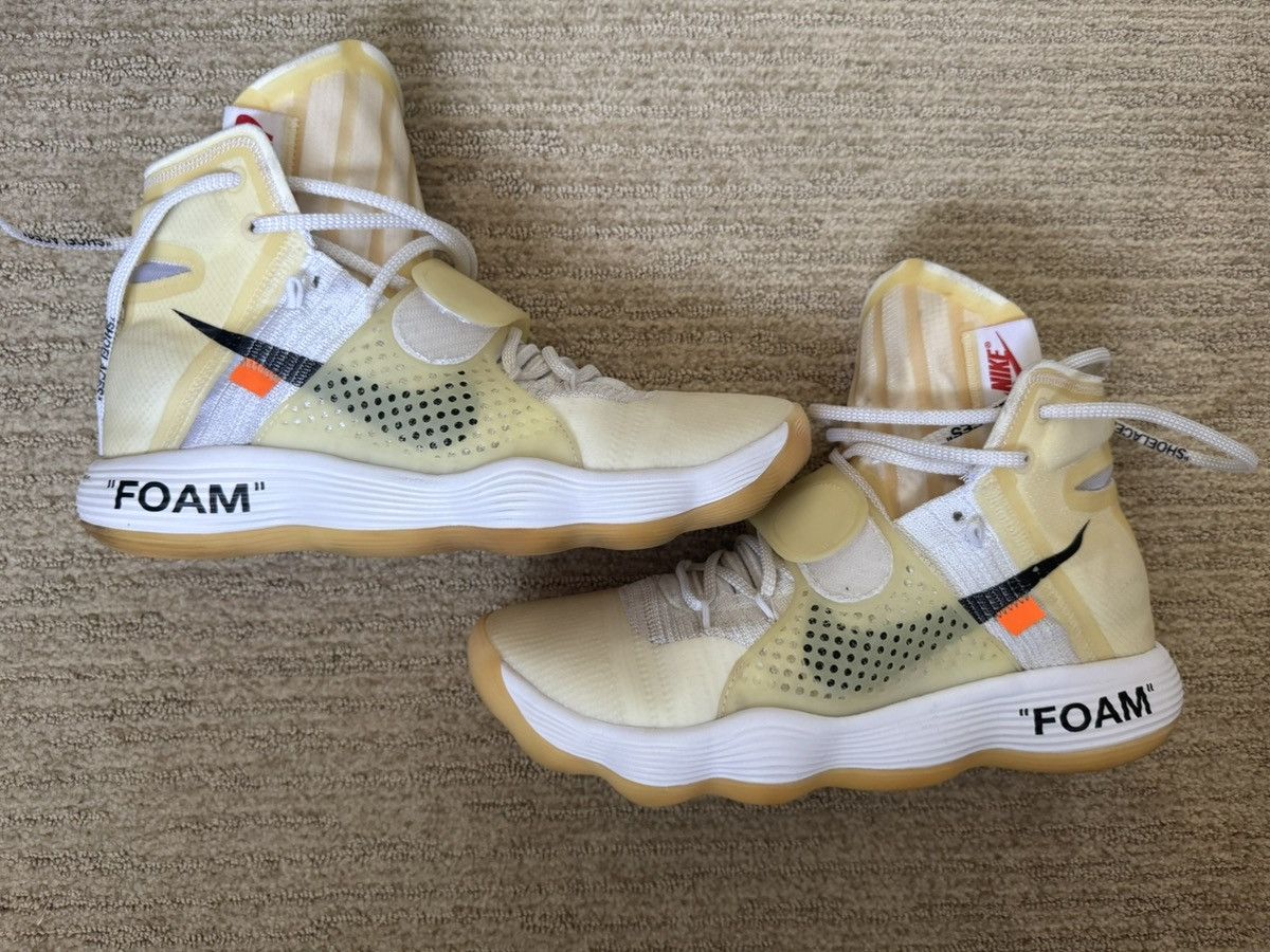 Off-White Nike React Hyperdunk 2017 Flyknit x Off White Size US 12 / EU 45 - 22 Thumbnail