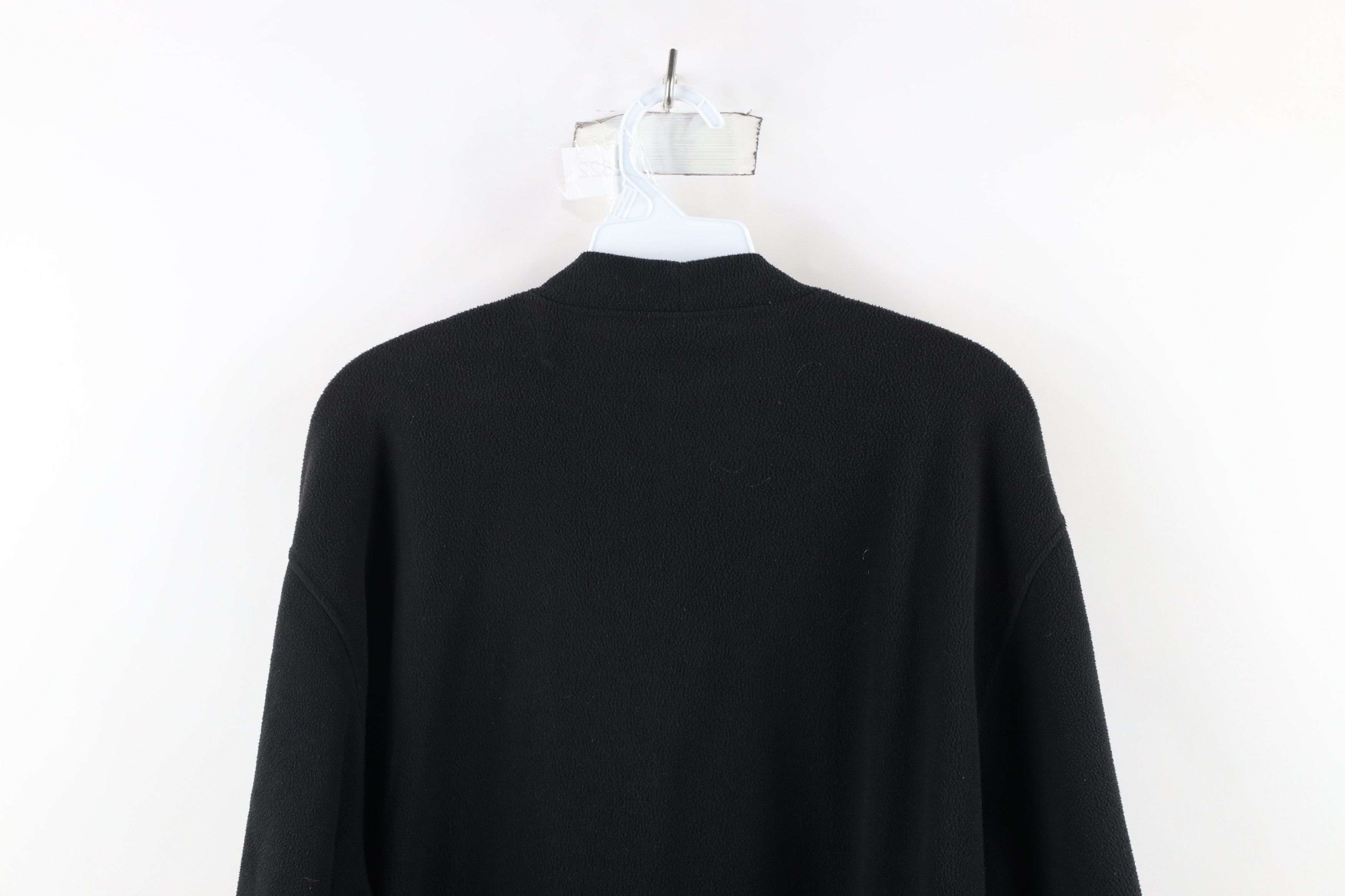 Vintage Vintage 90s Streetwear Fleece Button Cardigan Sweater Black Size US XL / EU 56 / 4 - 10 Thumbnail