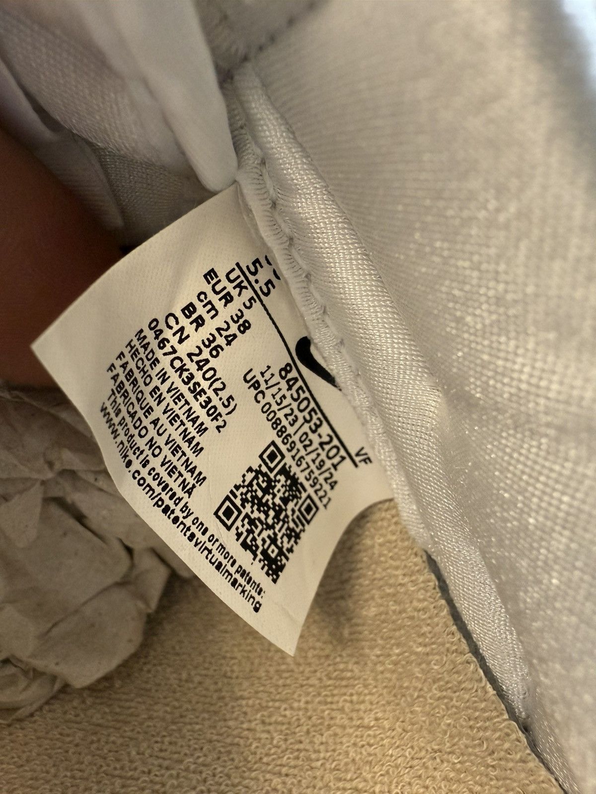 Nike 2024 Nike Air Force 1 Low Linen Size US 5.5 / EU 38 - 9 Thumbnail