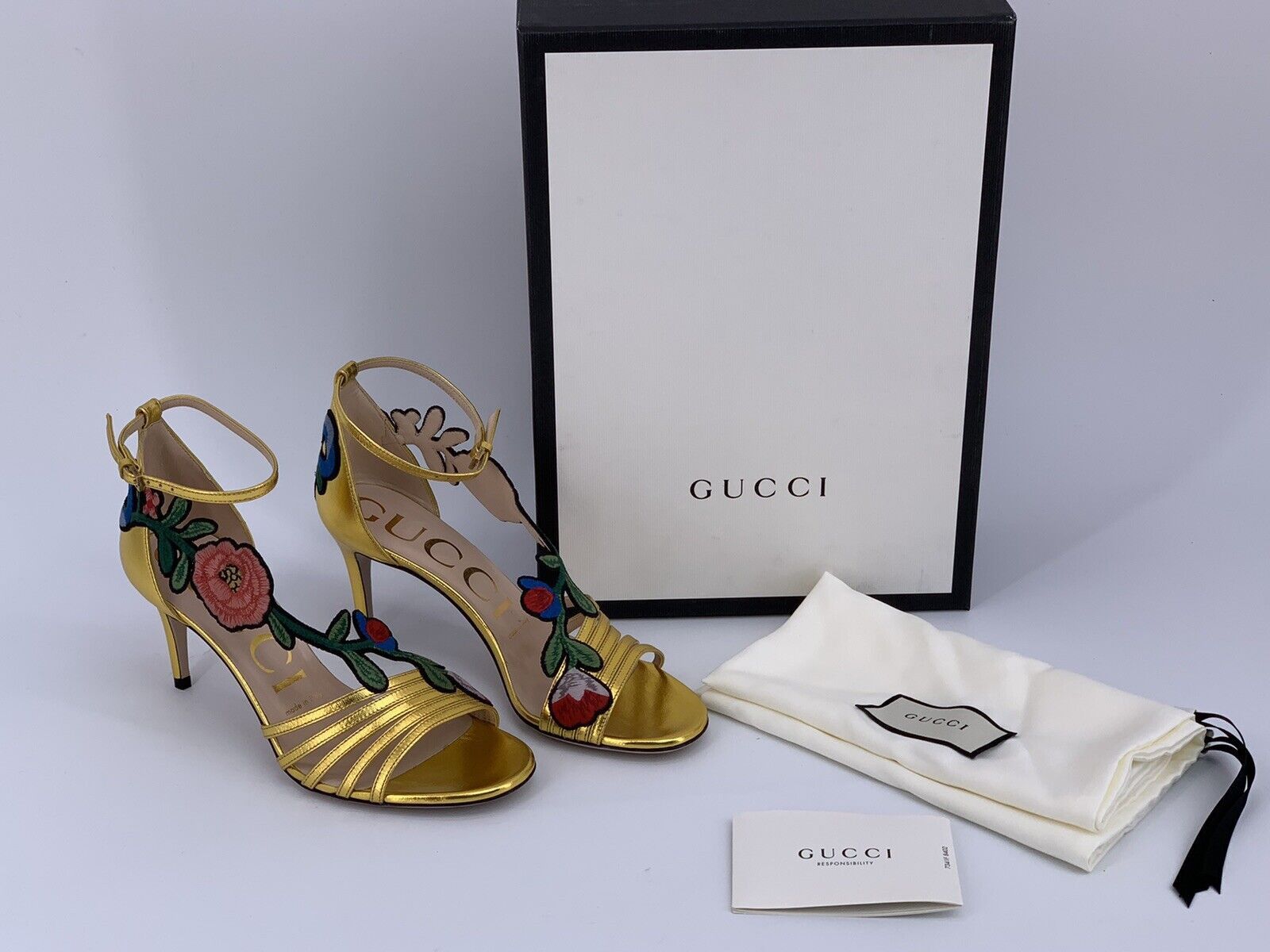 Gucci New Gucci Heels Sandalen Size IT-36,5 / US-6,5 Size US 6.5 / IT 36.5 - 2 Thumbnail