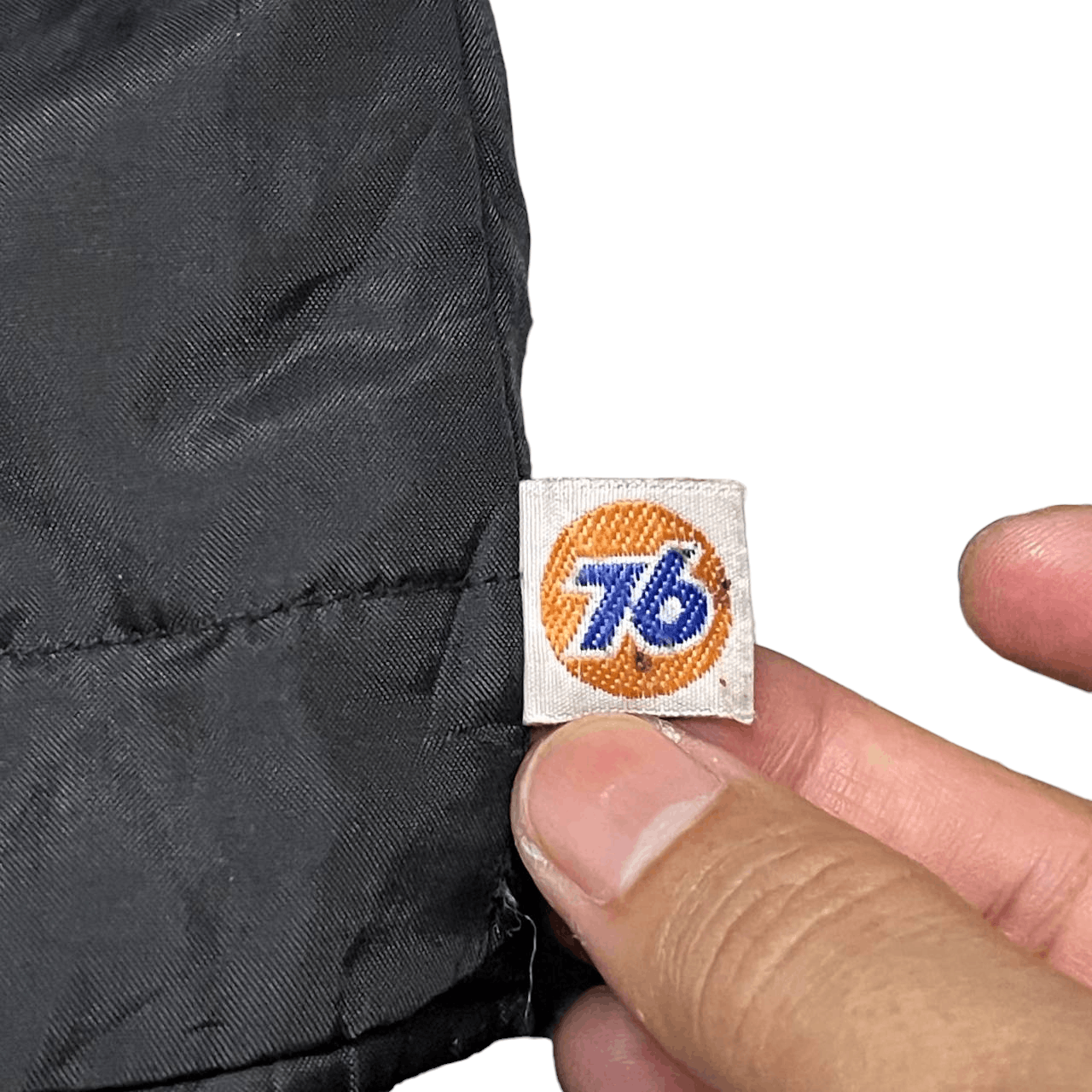 Japanese Brand Vintage 76 Lubricant Racing Oil Puffer Jacket Reversible Size US L / EU 52-54 / 3 - 18 Thumbnail