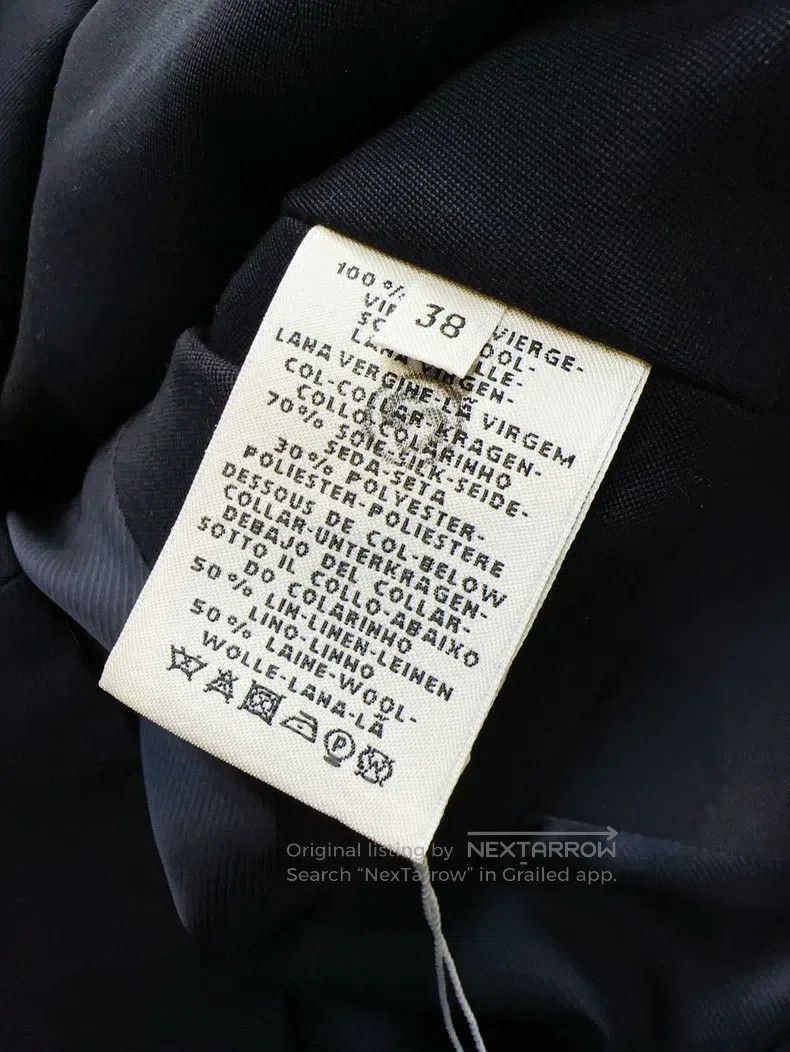 Hermes Hermes Dark Blue and Black Lapel Wool Blazer Jacket Size XS / US 0-2 / IT 36-38 - 5 Thumbnail