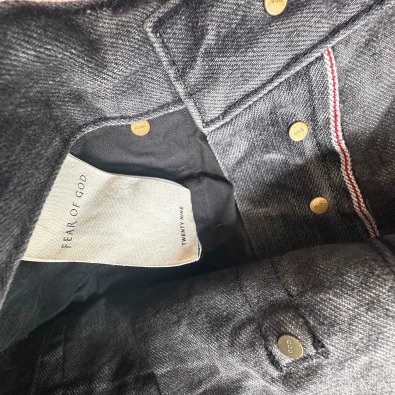 Fear of God Fear of God Black water corrugated jeans Size US 29 - 5 Thumbnail
