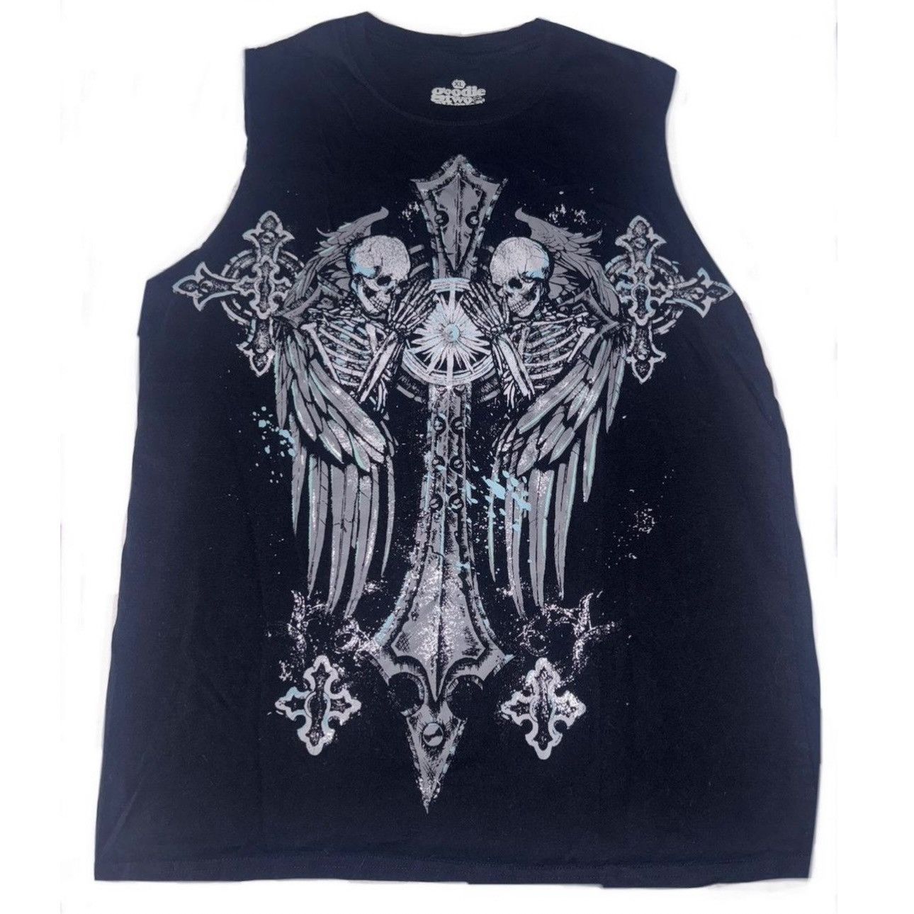 Other Goodie Two Sleeves Graphic Tank Top XL Black Gothic Unisex Size US XL / EU 56 / 4 - 1 Thumbnail