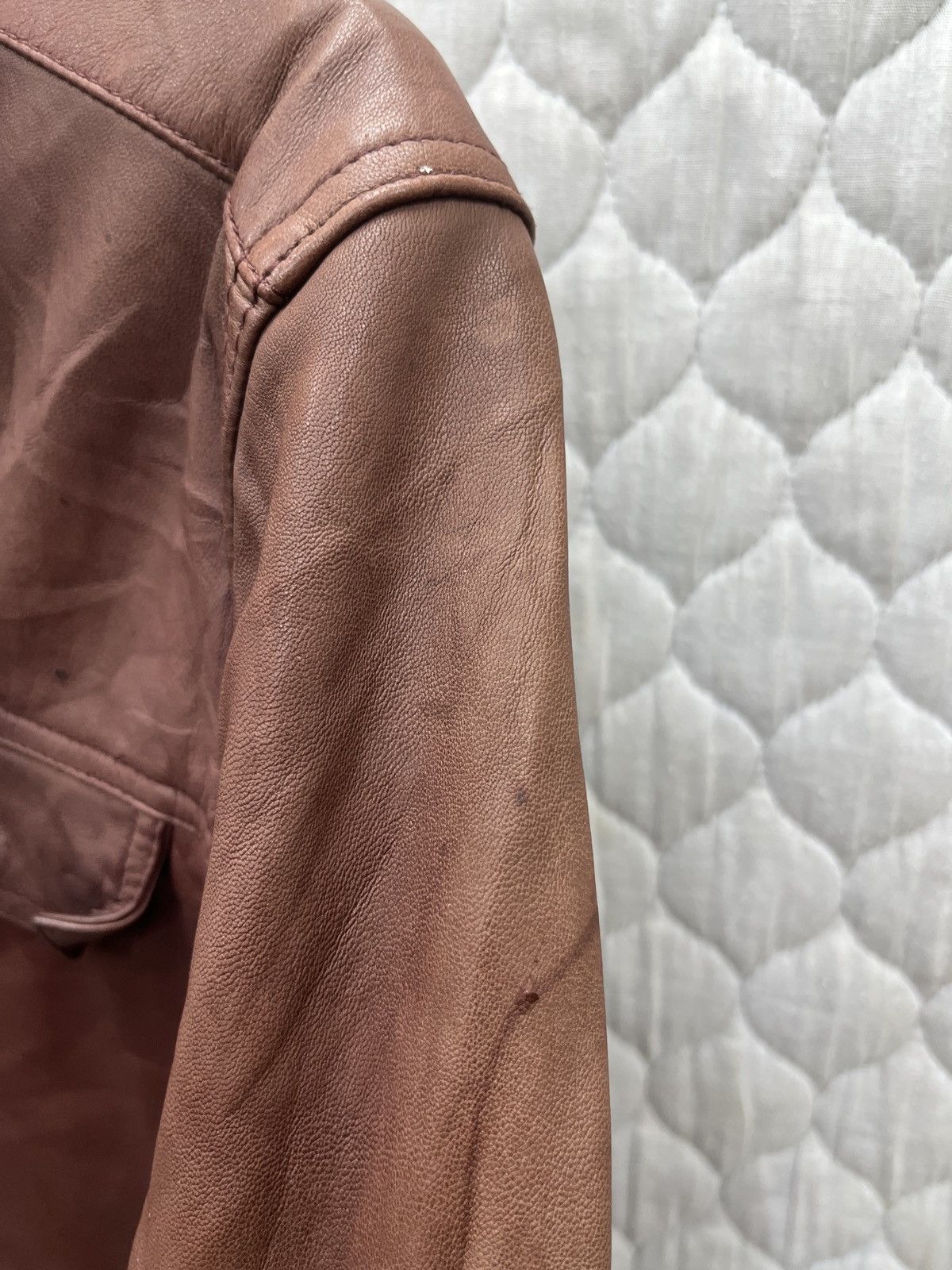 Genuine Leather 🔥🔥🔥ARCHIVE BLUE WORK LAMB SKIN LEATHER JACKET Size US S / EU 44-46 / 1 - 15 Thumbnail