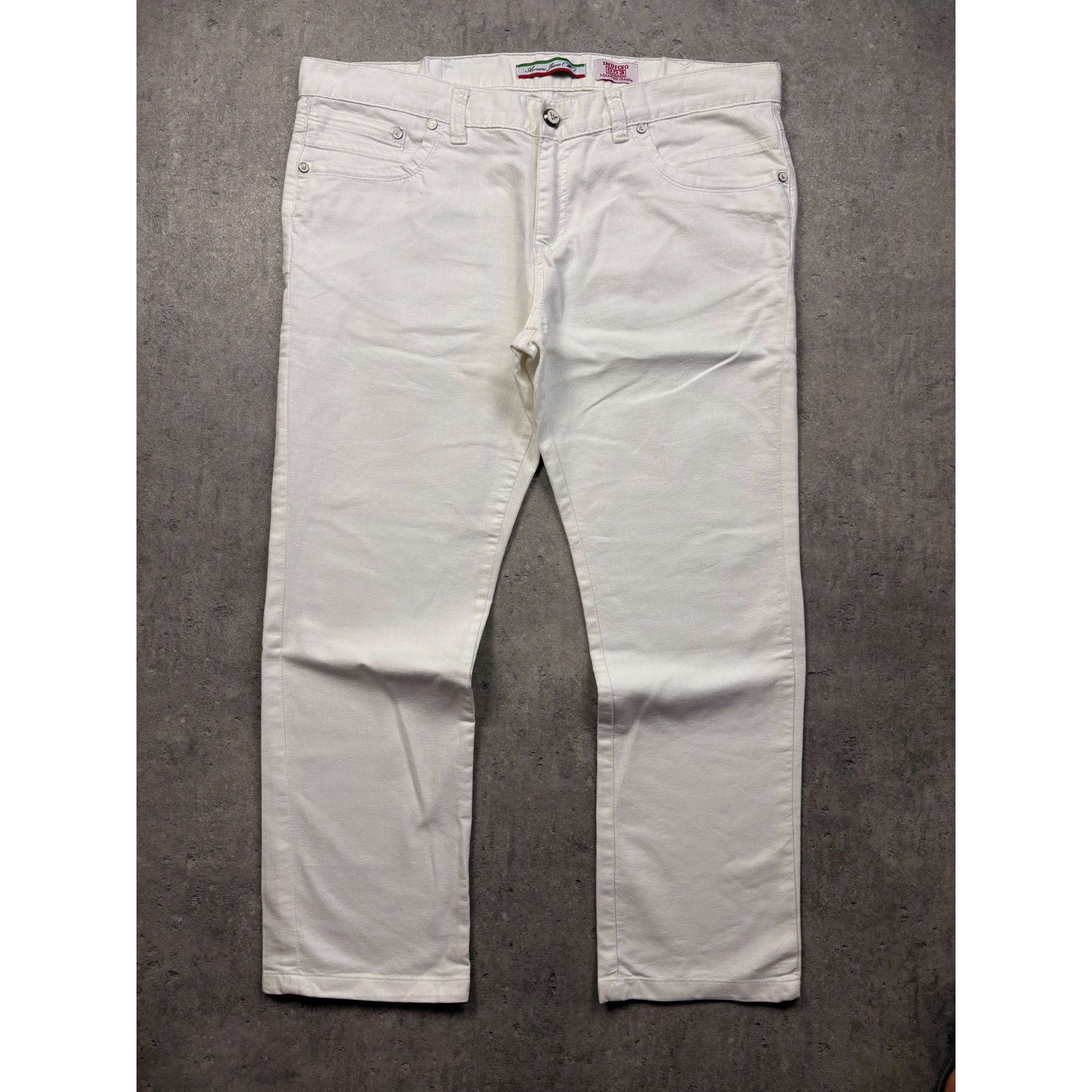 Armani Exchange ARMANI JEANS Indigo 003 Series | White | Size IT 38 (W32-34) Size US 34 / EU 50 - 2 Thumbnail