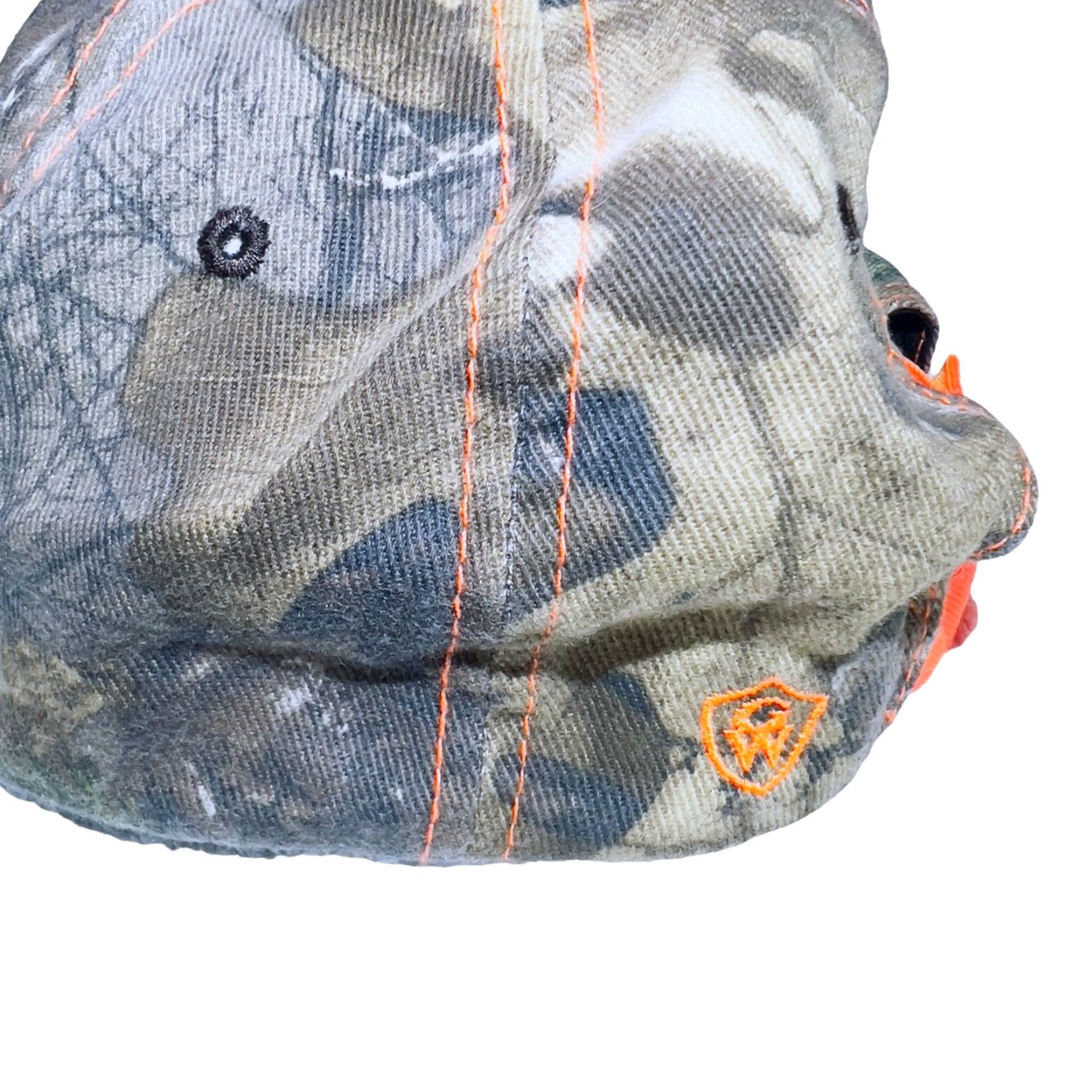 Vintage Academy Ltd Deer Head Camo Hat Mens Adjustable Strapback Cap Blaze Orange Size 44L - 5 Thumbnail