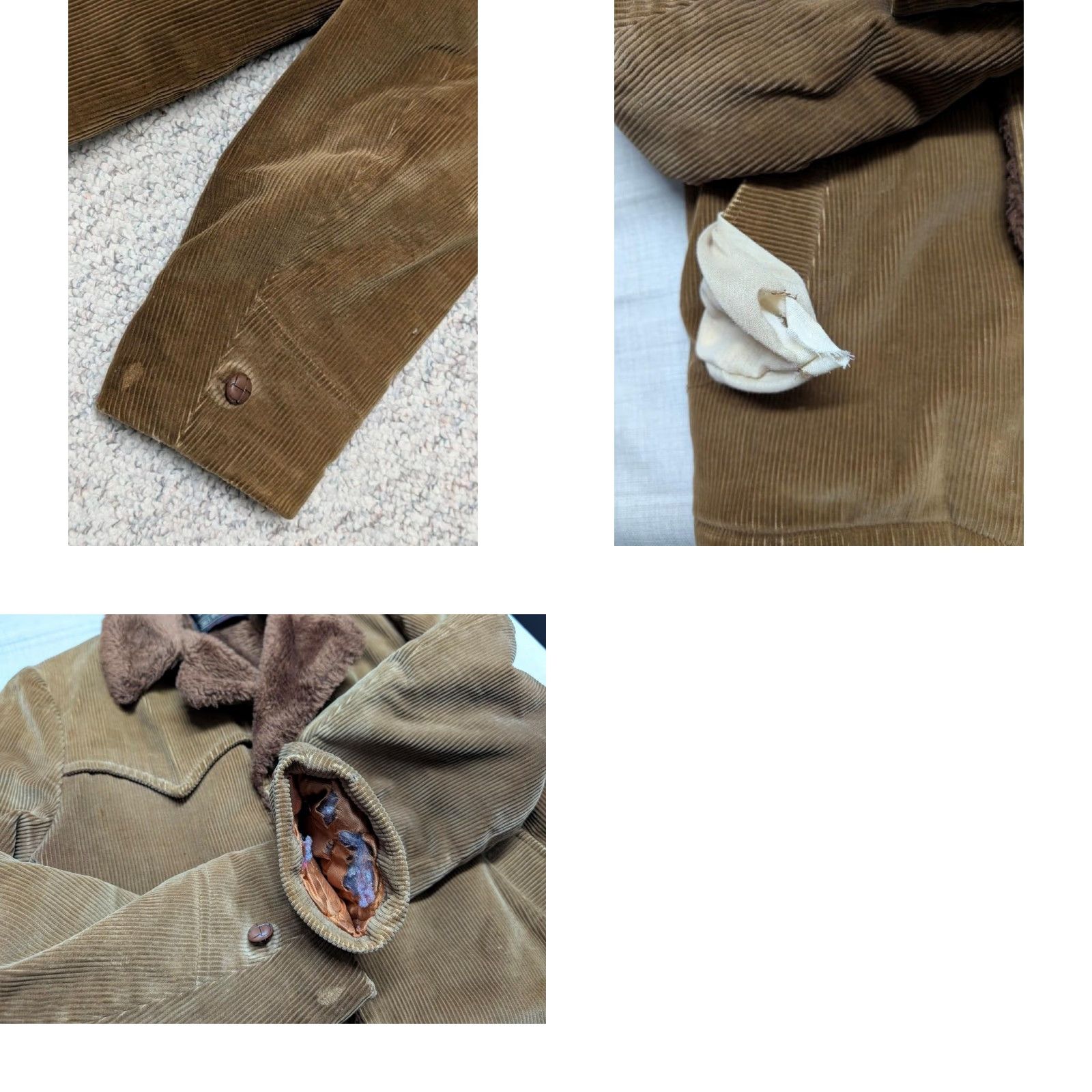 Sears VINTAGE WESTERN JACKET Corduroy brown M Chest 40-42 SEARS Bomber Jacket Men Corduroy Sherpa 70s 40) Size US M / EU 48-50 / 2 - 9 Thumbnail