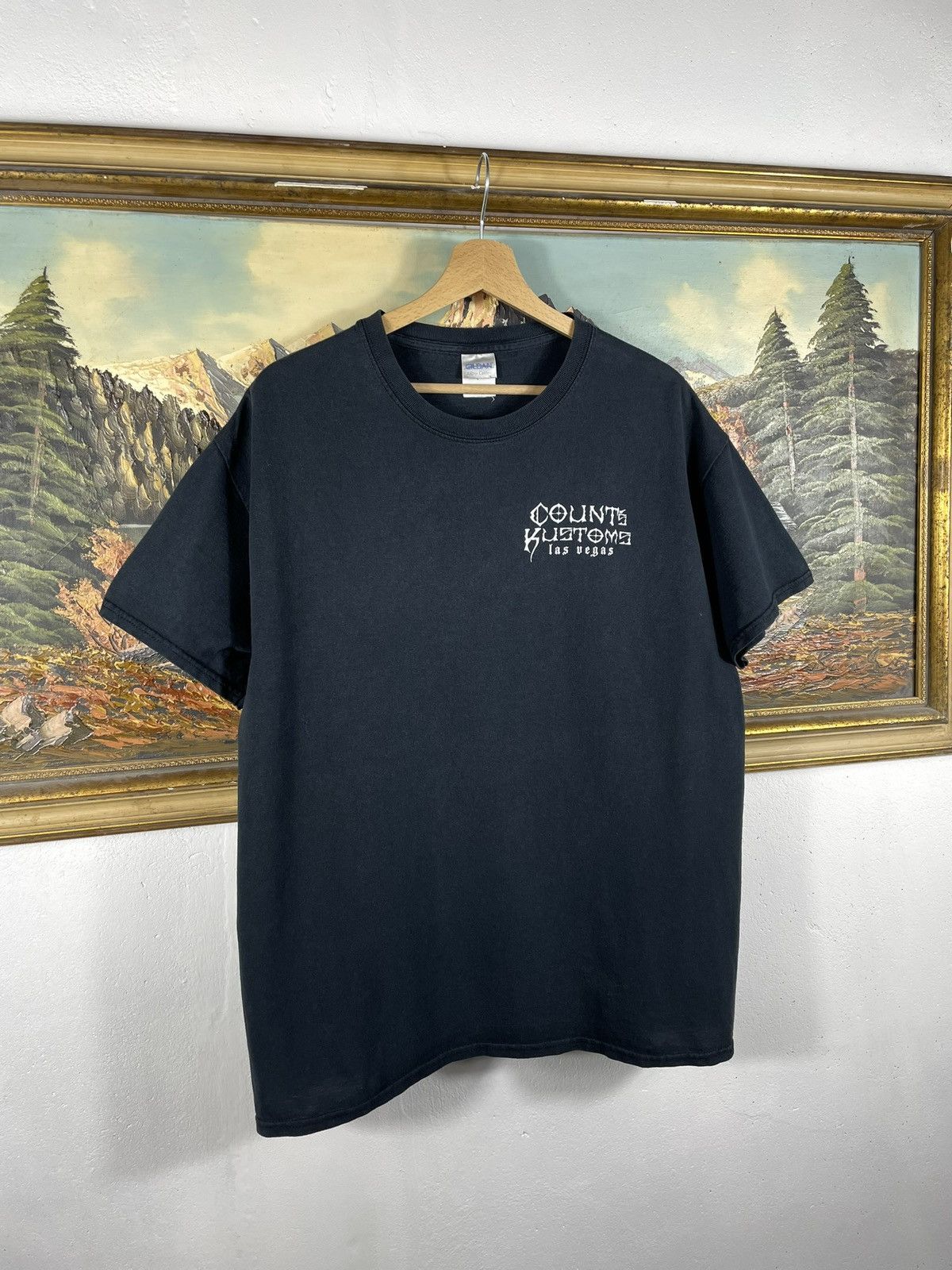 Affliction Black Vintage Retro Y2k Cross Tribal T shirt Baggy Opium Size US L / EU 52-54 / 3 - 6 Thumbnail