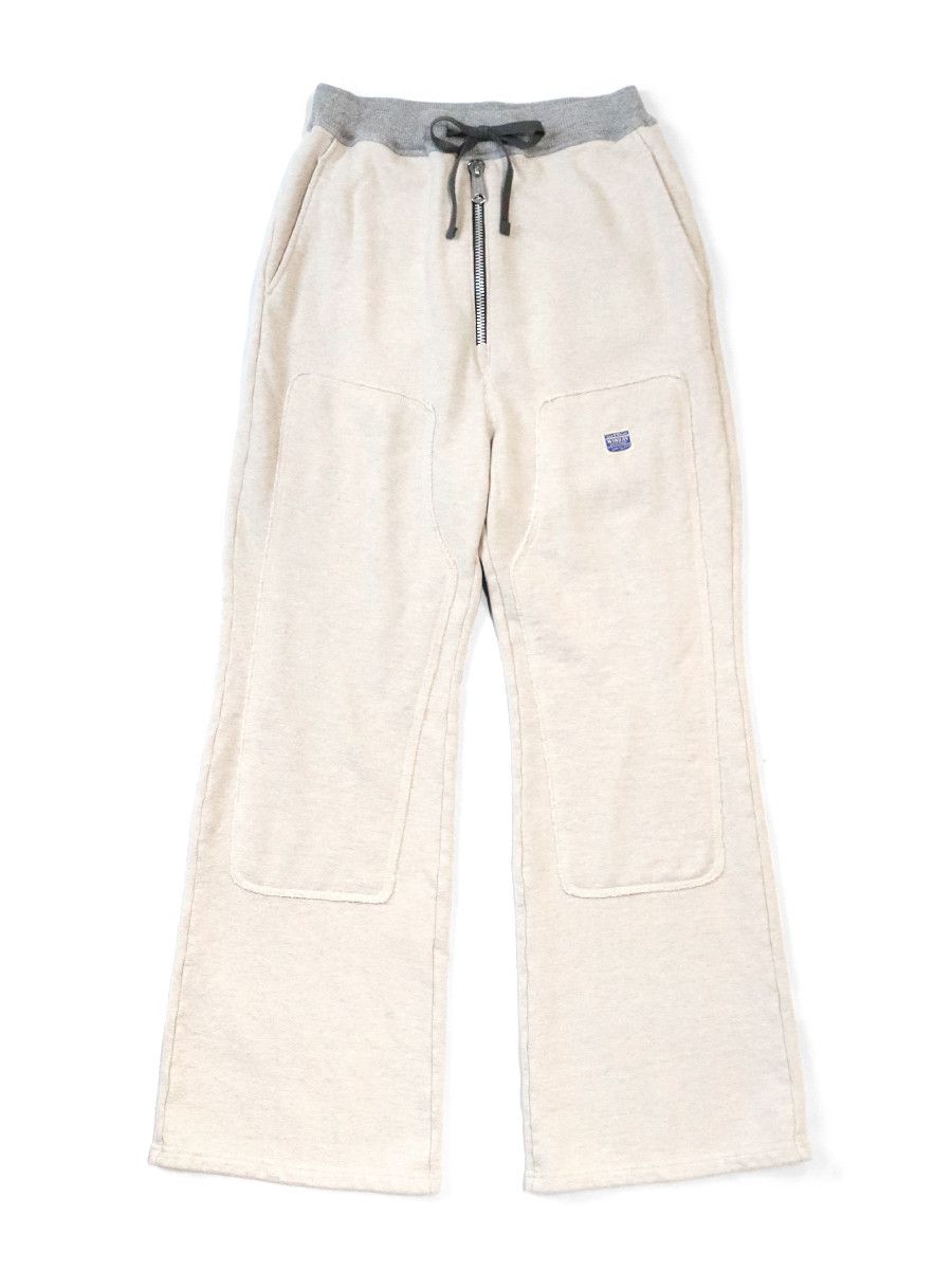 image of Kapital Zipper W Knee Flared Sweatpants in Cream, Men's (Size 34)