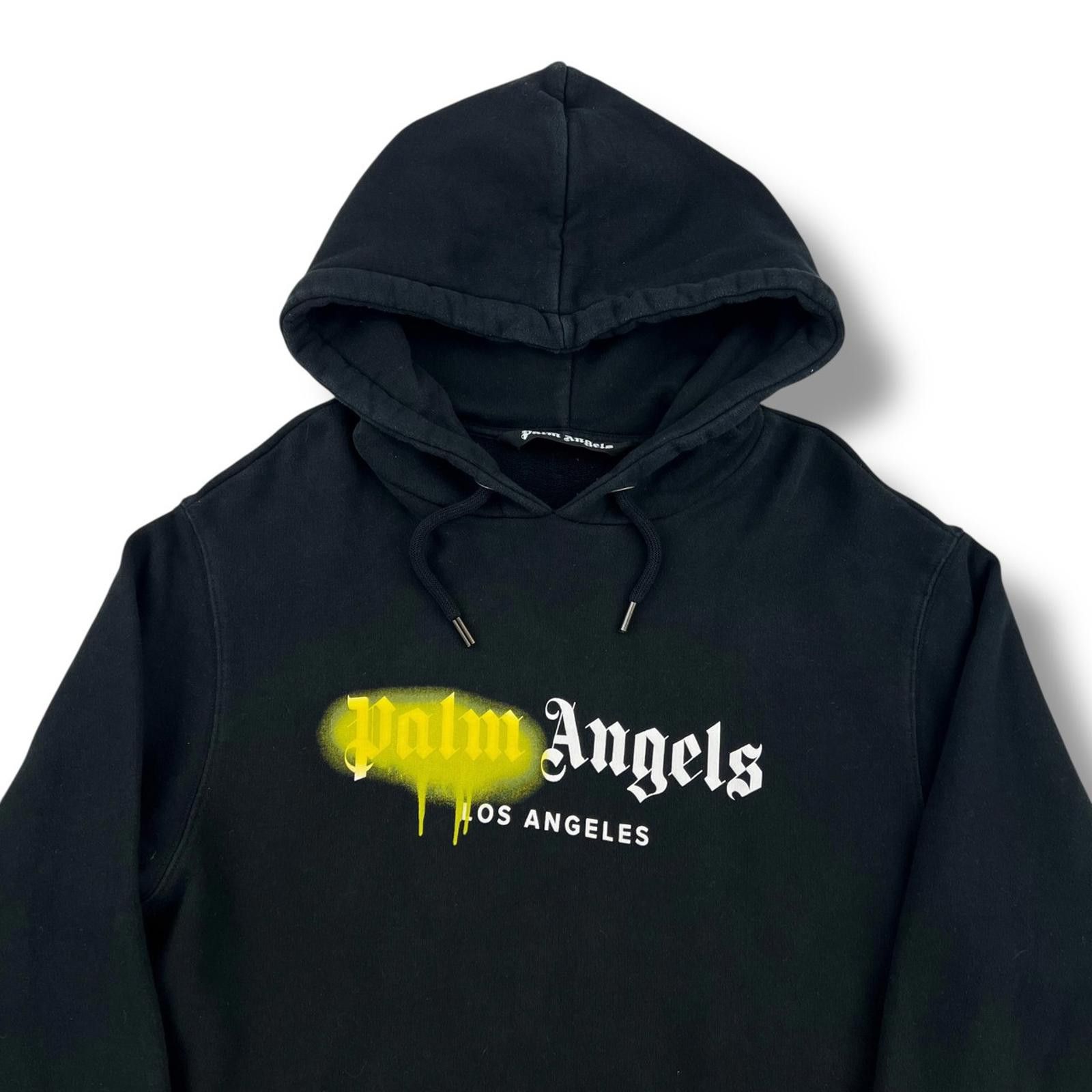 Los Angeles Yellow Palm Angels Hoodie Palm Angels Yellow Spray